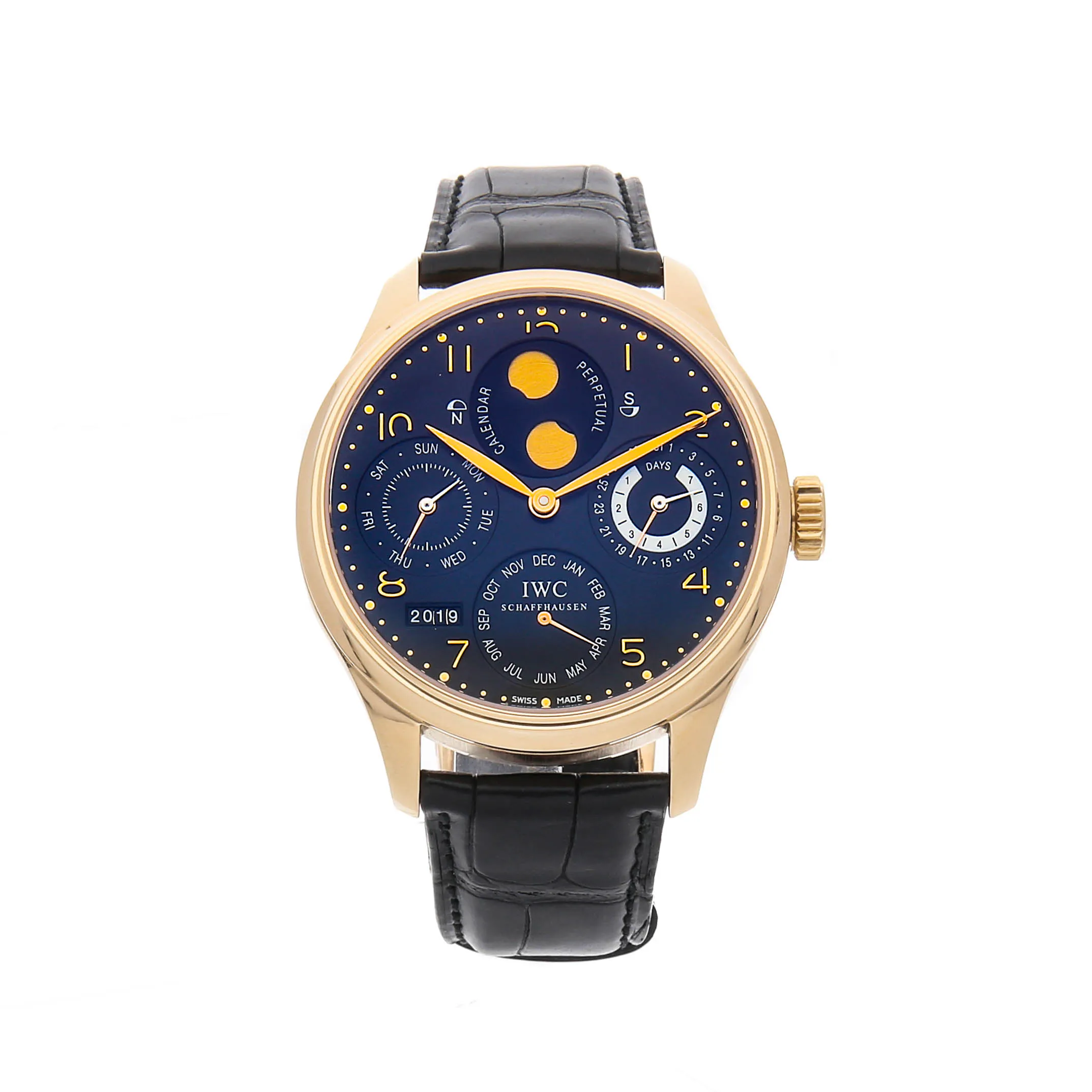 IWC Portuguese Perpetual Calendar Hemisphere Moon Phase IW5021-03