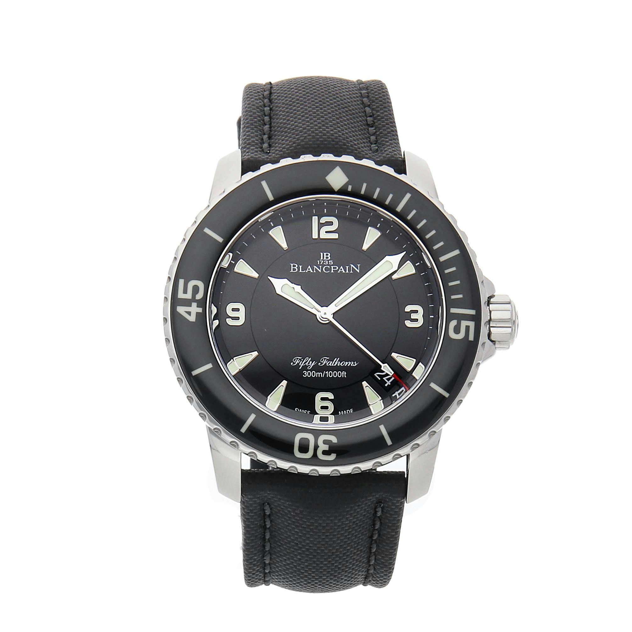 Pre Owned Blancpain Fifty Fathoms 5015 1130 52A WatchBox