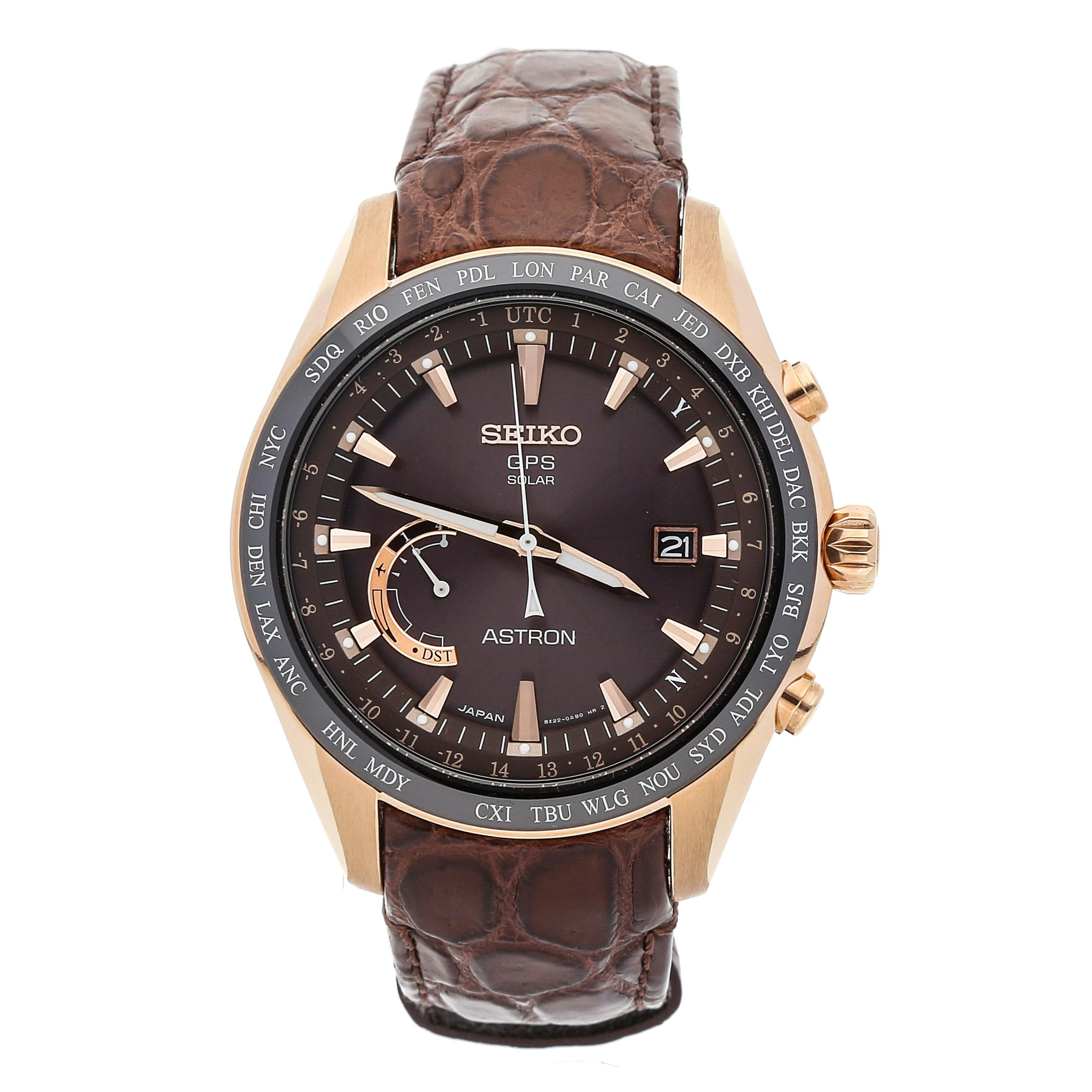 Seiko astron hotsell rose gold