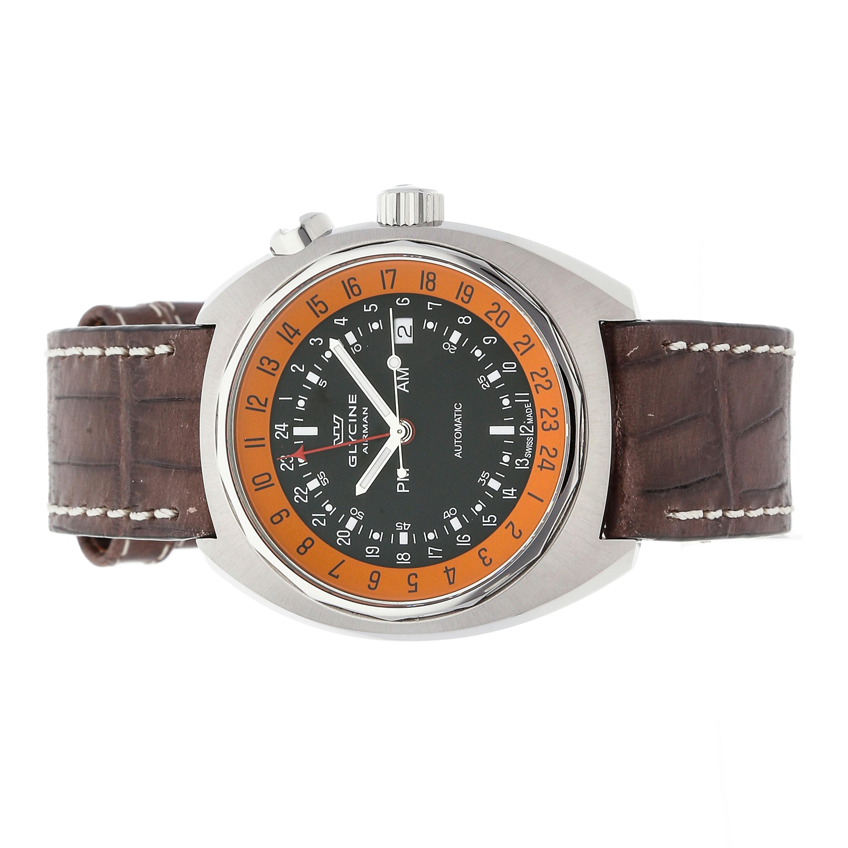 GLYCINE AIRMAN SST 12 グリシン エアマン レザーバンド-