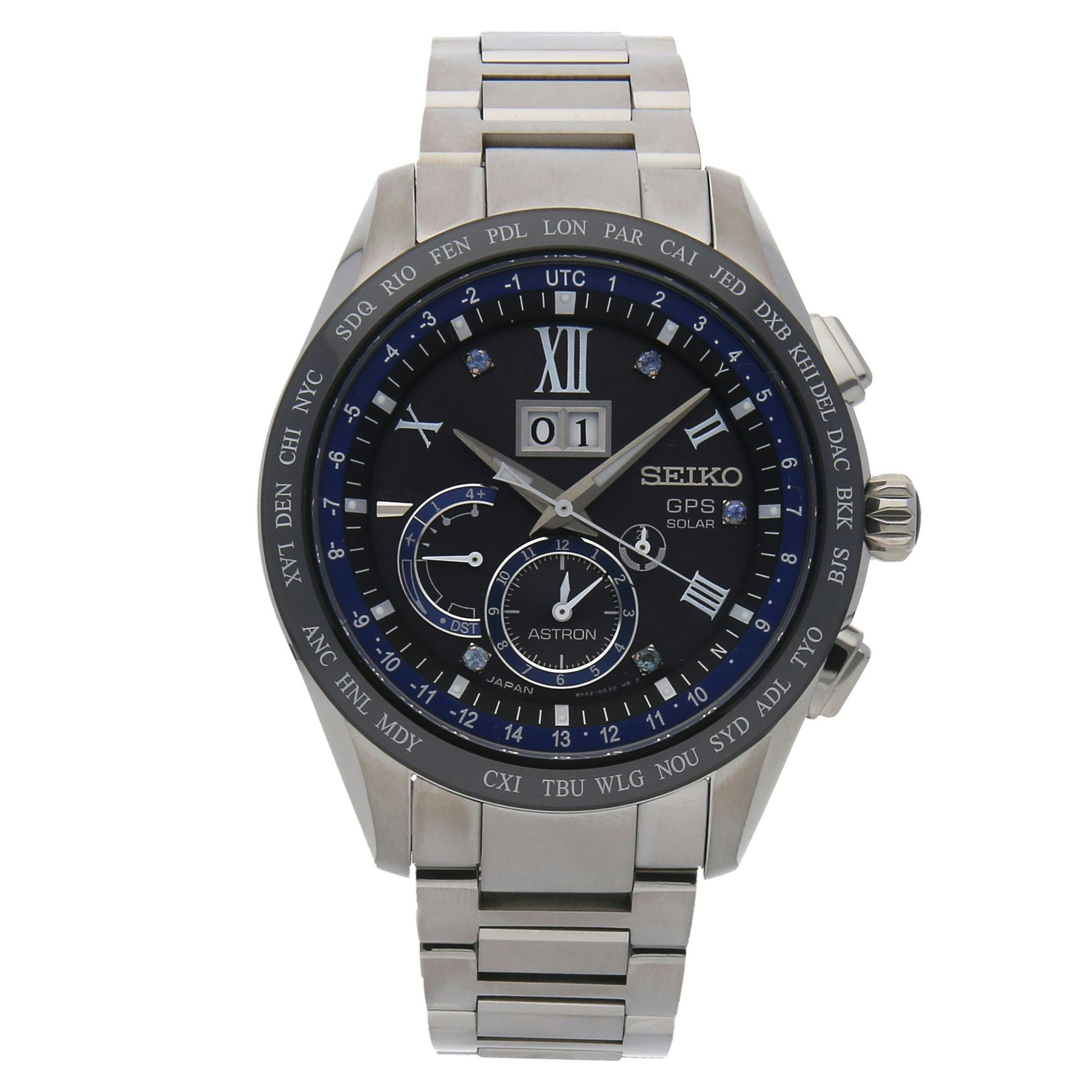 Seiko astron gps store solar big date