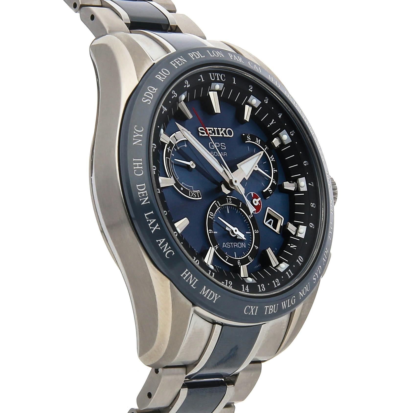 Seiko Astron GPS Solar Dual Time SSE043 Govberg Jewelers