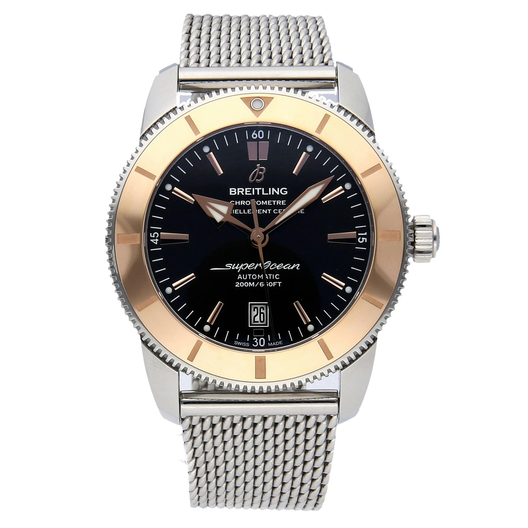 Breitling superocean heritage shop 46 rose gold