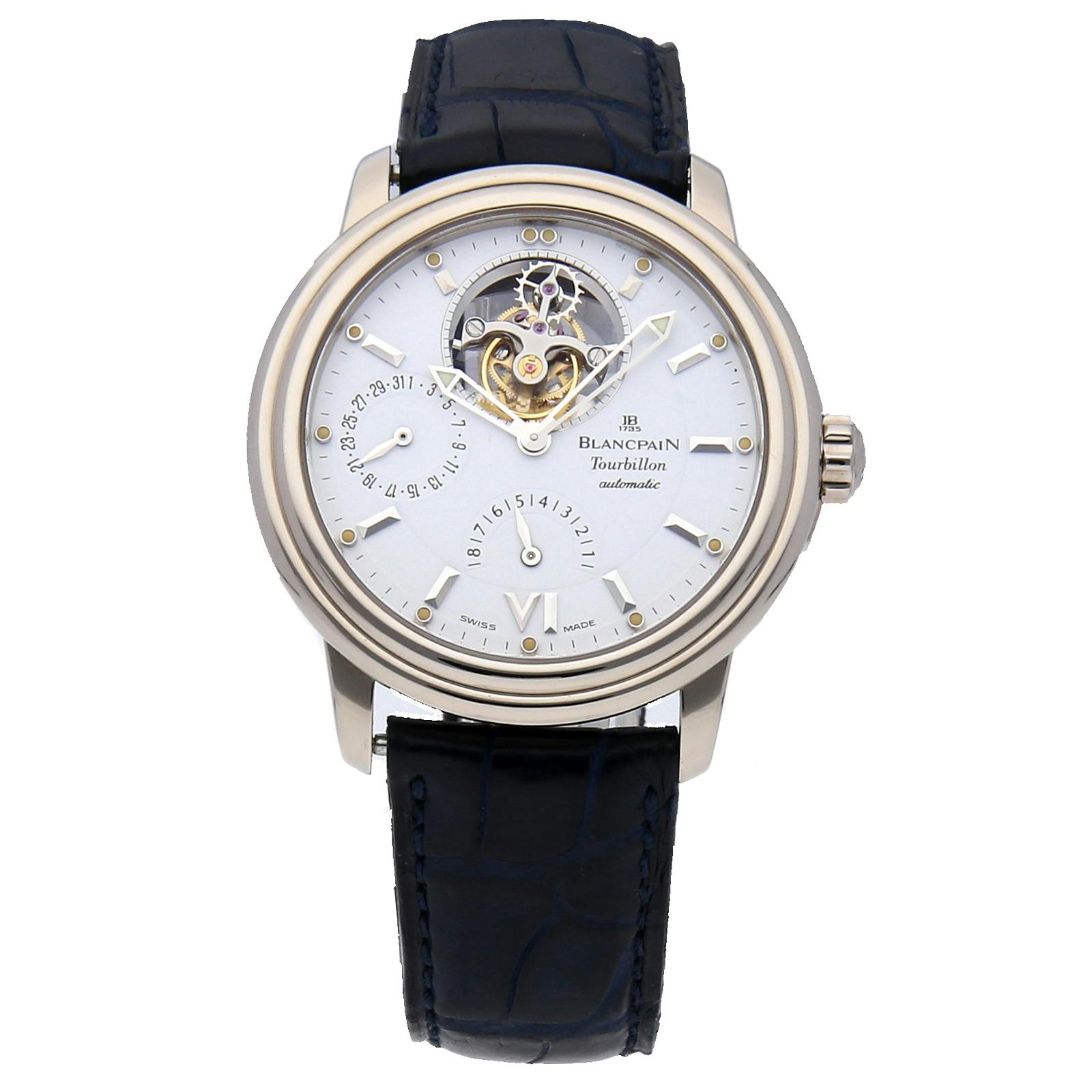 Blancpain Leman Tourbillon 8 Day Power Reserve 2125 1527 53 WatchBox