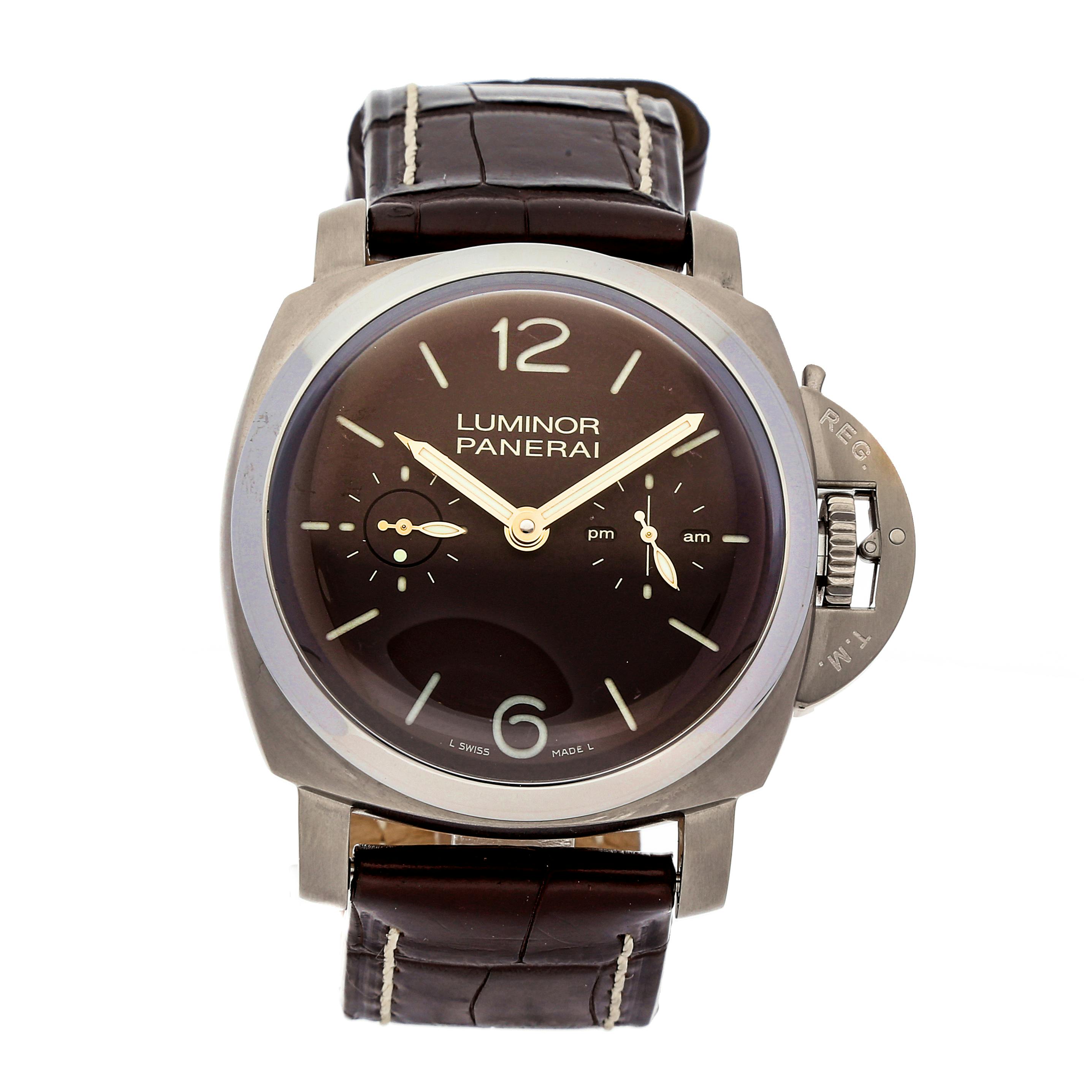 Panerai Luminor 1950 Tourbillon GMT Titanio PAM 306 WatchBox