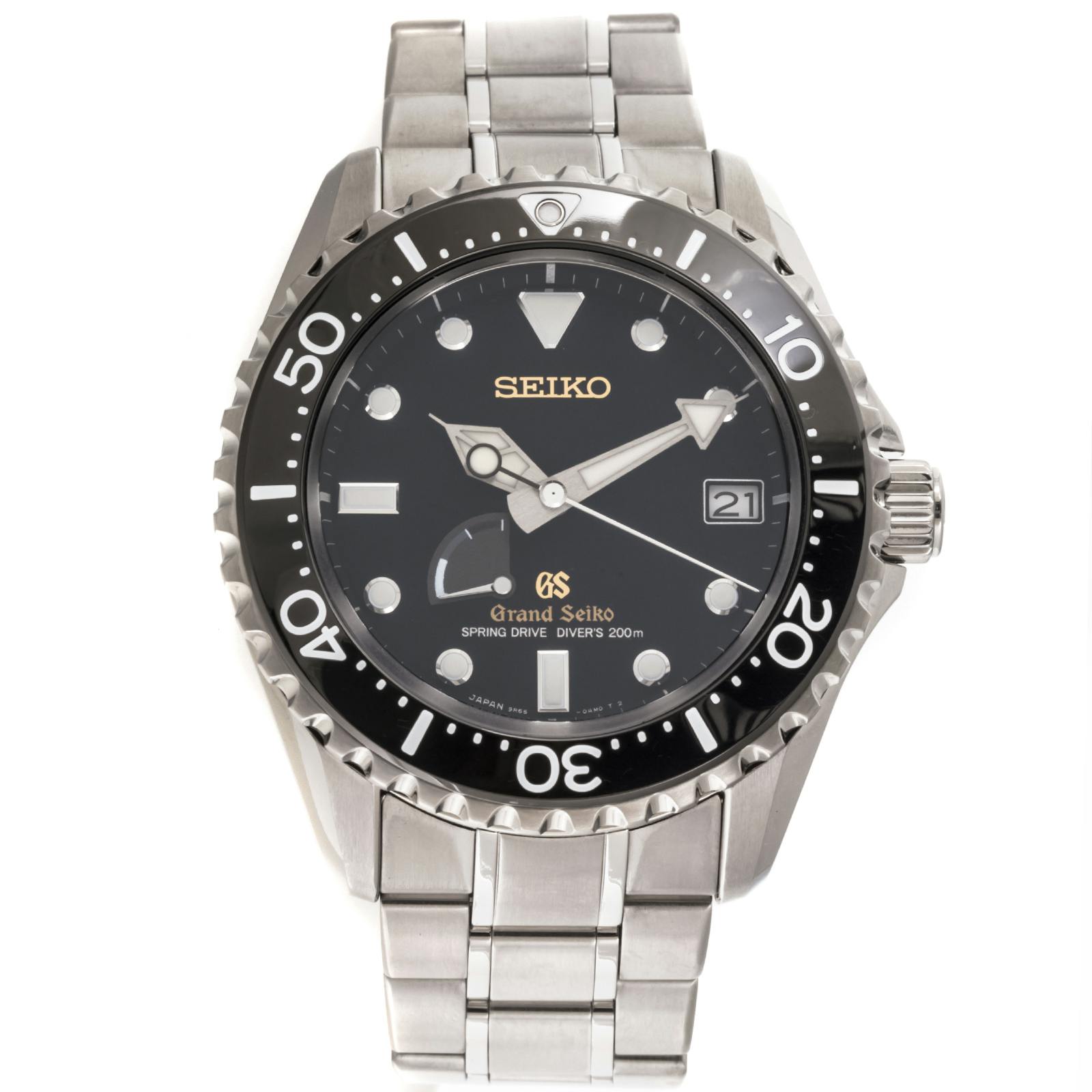 Grand seiko spring deals drive diver titanium sbga031