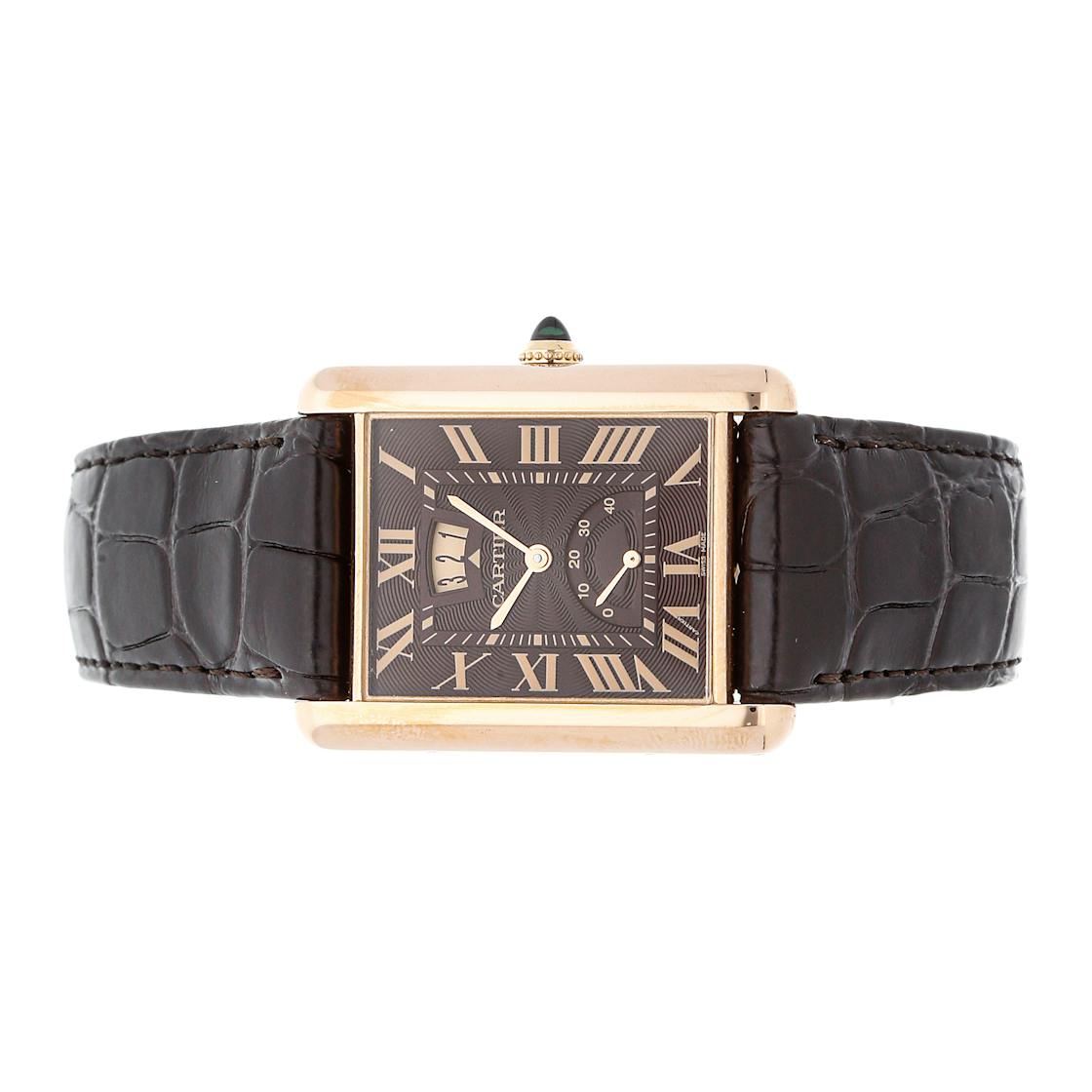 Cartier Tank Louis XL Power Reserve 18k Rose Gold Watch W1560003