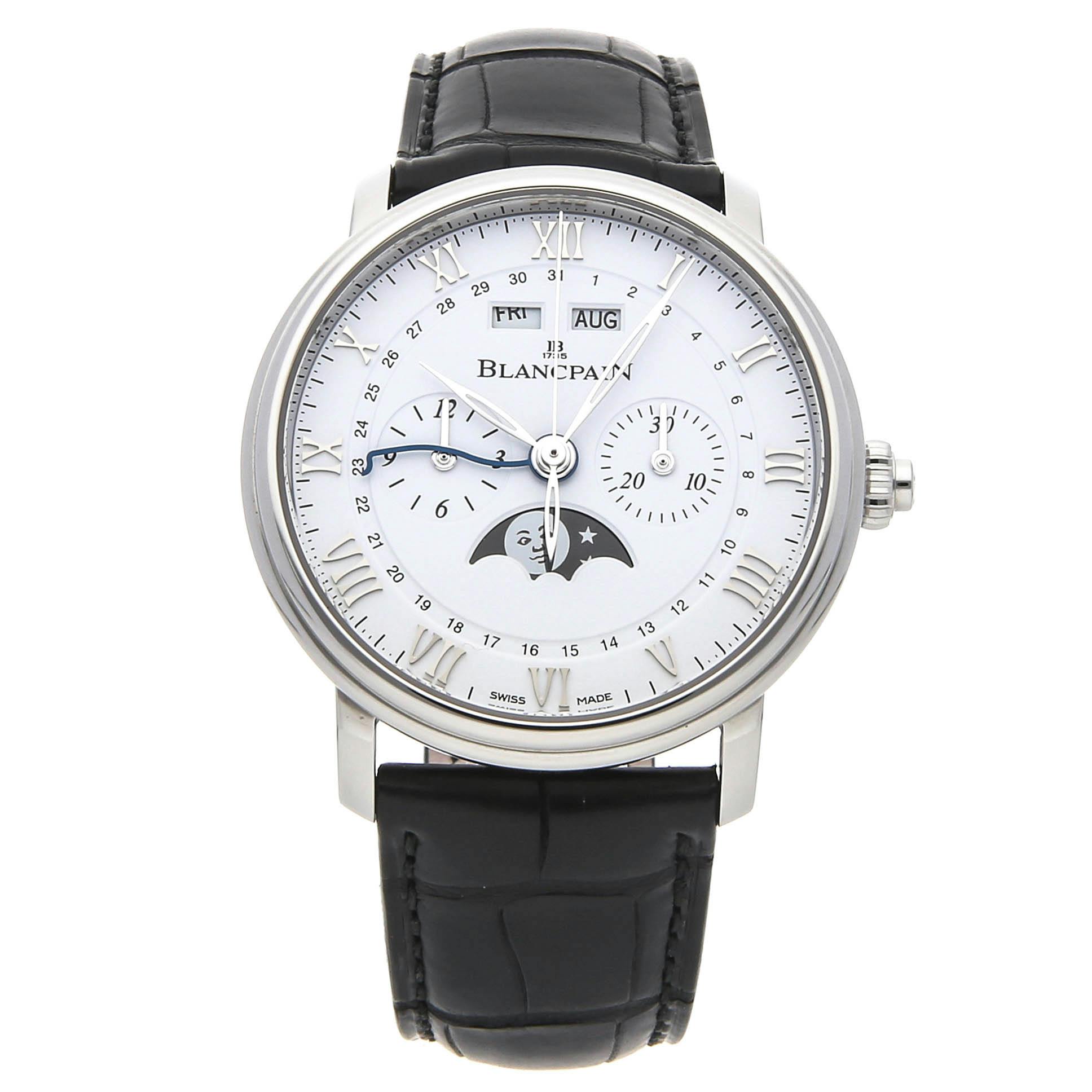 Blancpain Villeret Complete Calendar Chronographe Monopusher 6685