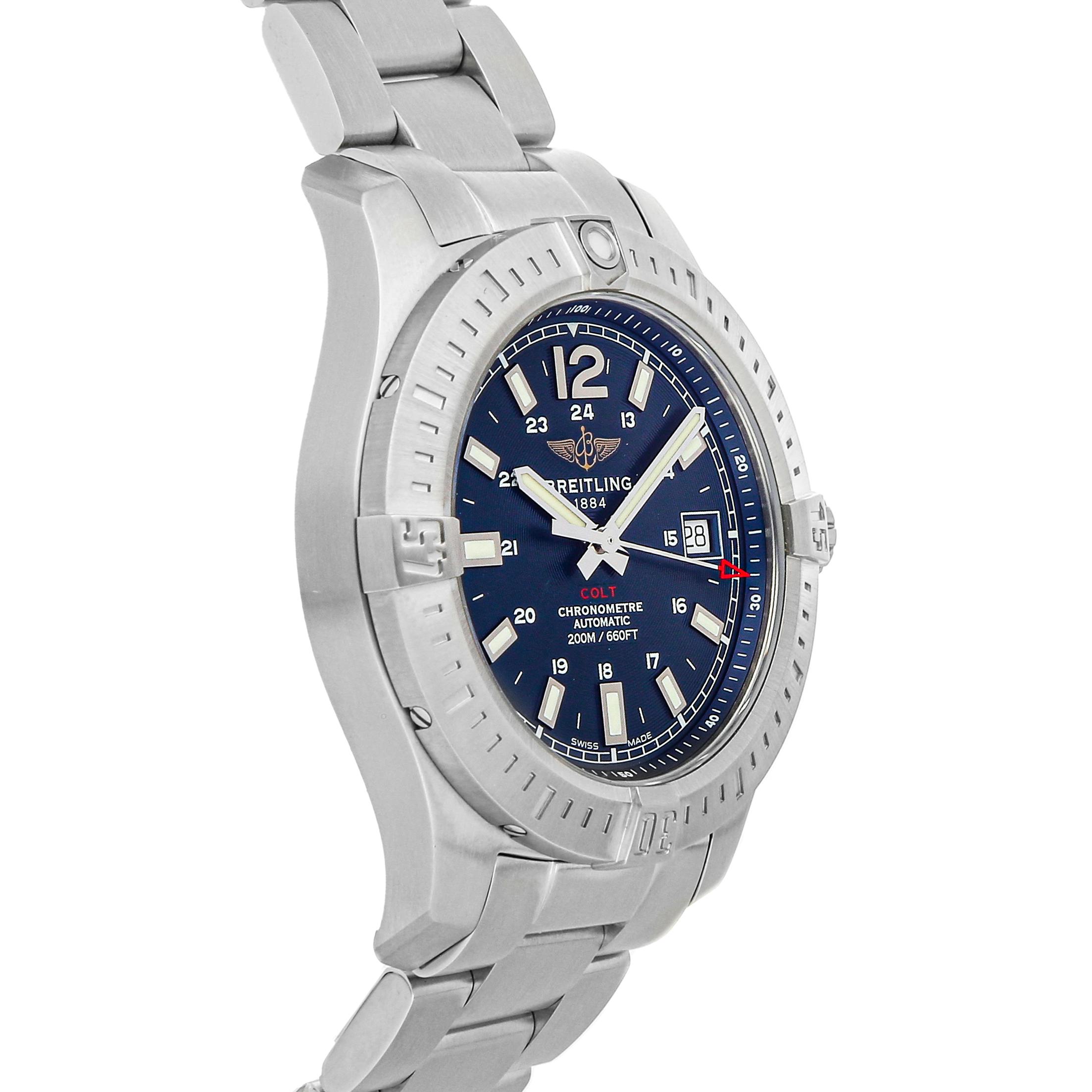 Breitling colt hotsell 41 automatic blue