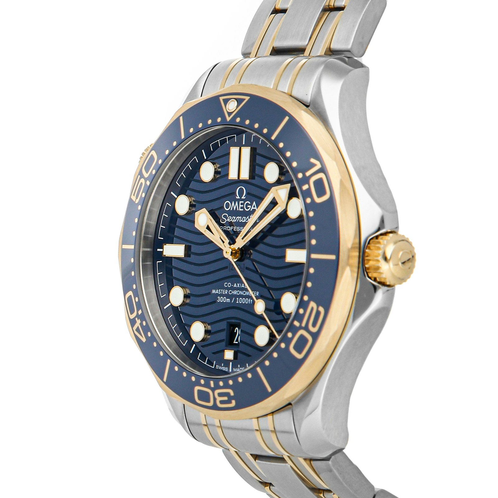 Omega Seamaster Diver 300m Steel Yellow Gold Automatic Watch 210.20.42