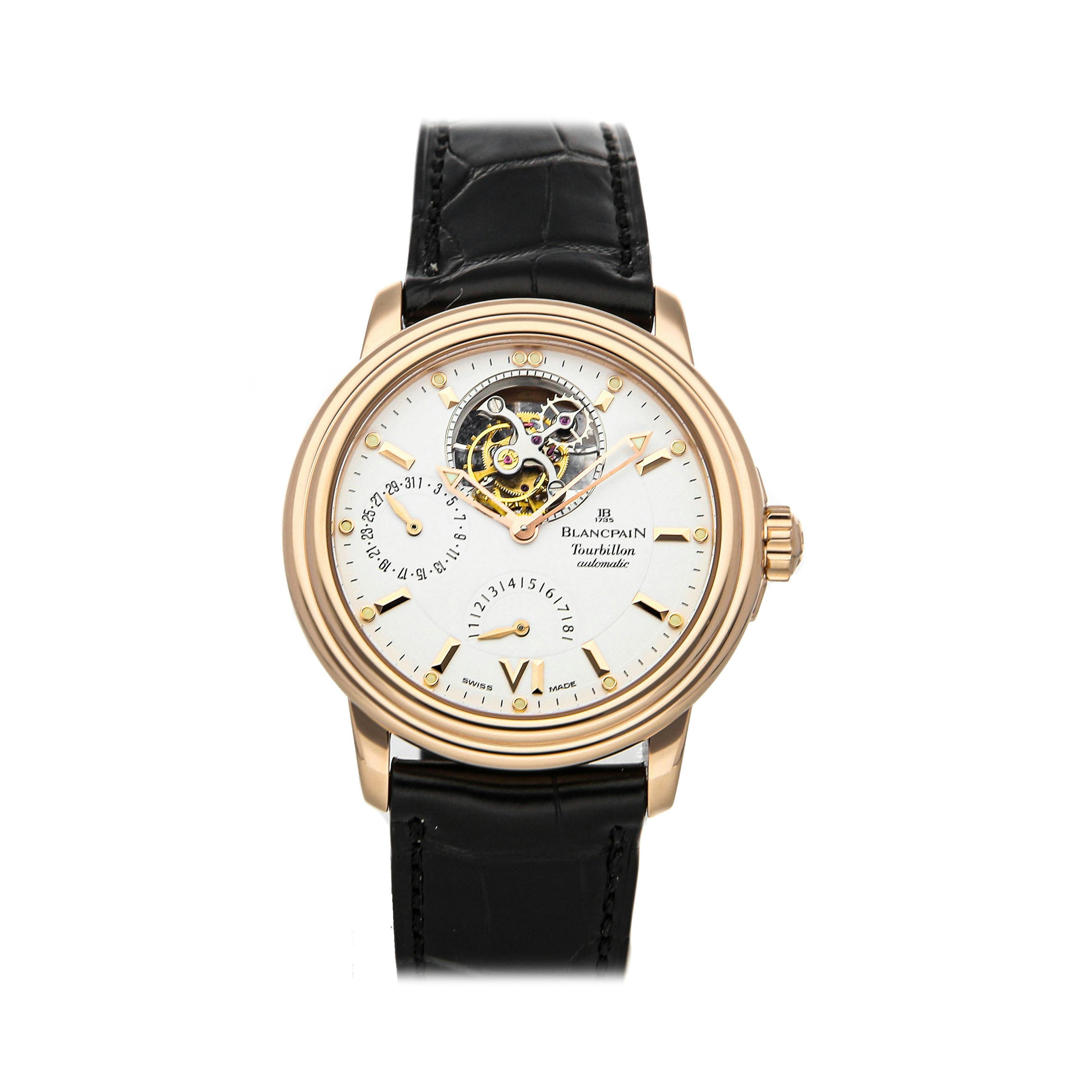 Pre Owned Blancpain Leman Tourbillon Power Reserve 2125 3618 53