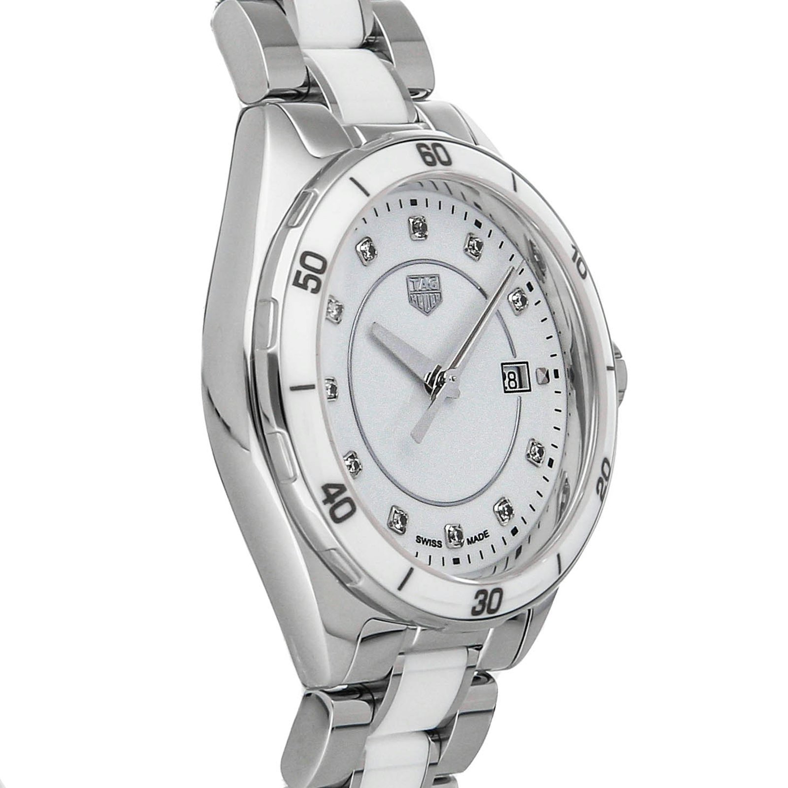 Tag Heuer Formula 1 Quartz Steel Ceramic Diamonds Ladies Watch Wbj141ad Ba0974 Ebay