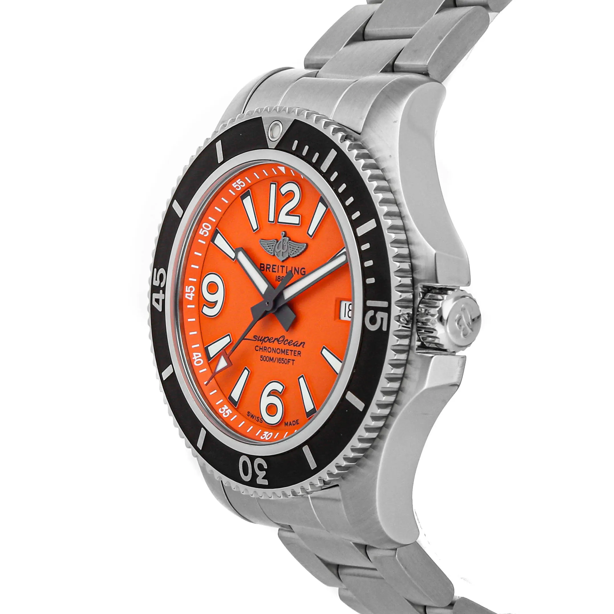 Breitling Superocean Automatic Steel Orange Dial 42mm A17366D71O1A1 -  Terence Lett