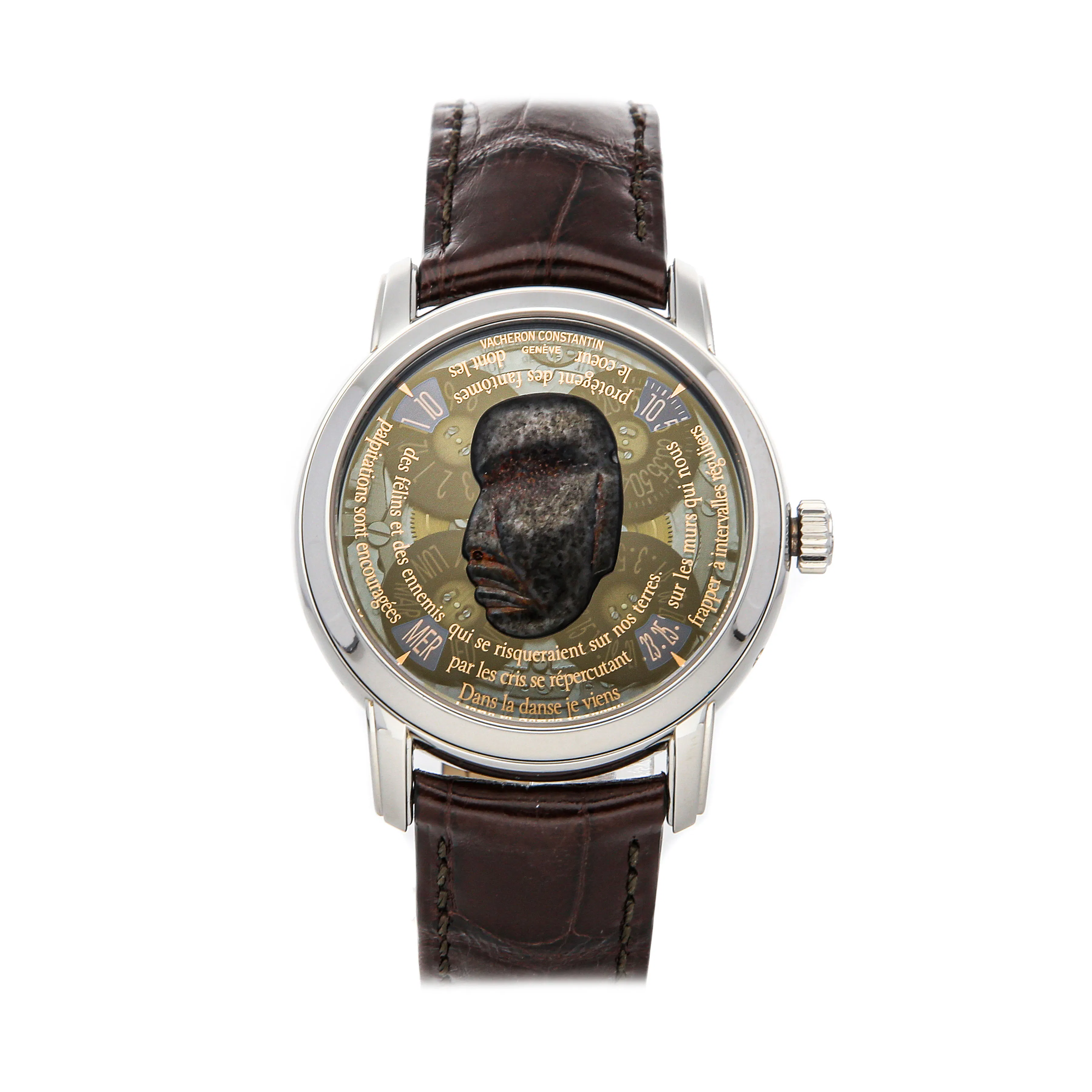Vertical Vacheron Constantin Metiers dArt Les Masques Mexico Mask Limited Edition 86070/000P-9401