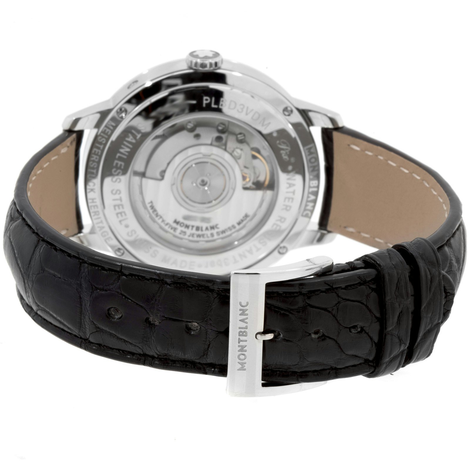 Montblanc Heritage Spirit Perpetual Calendar Mens Steel 39 Strap Watch ...