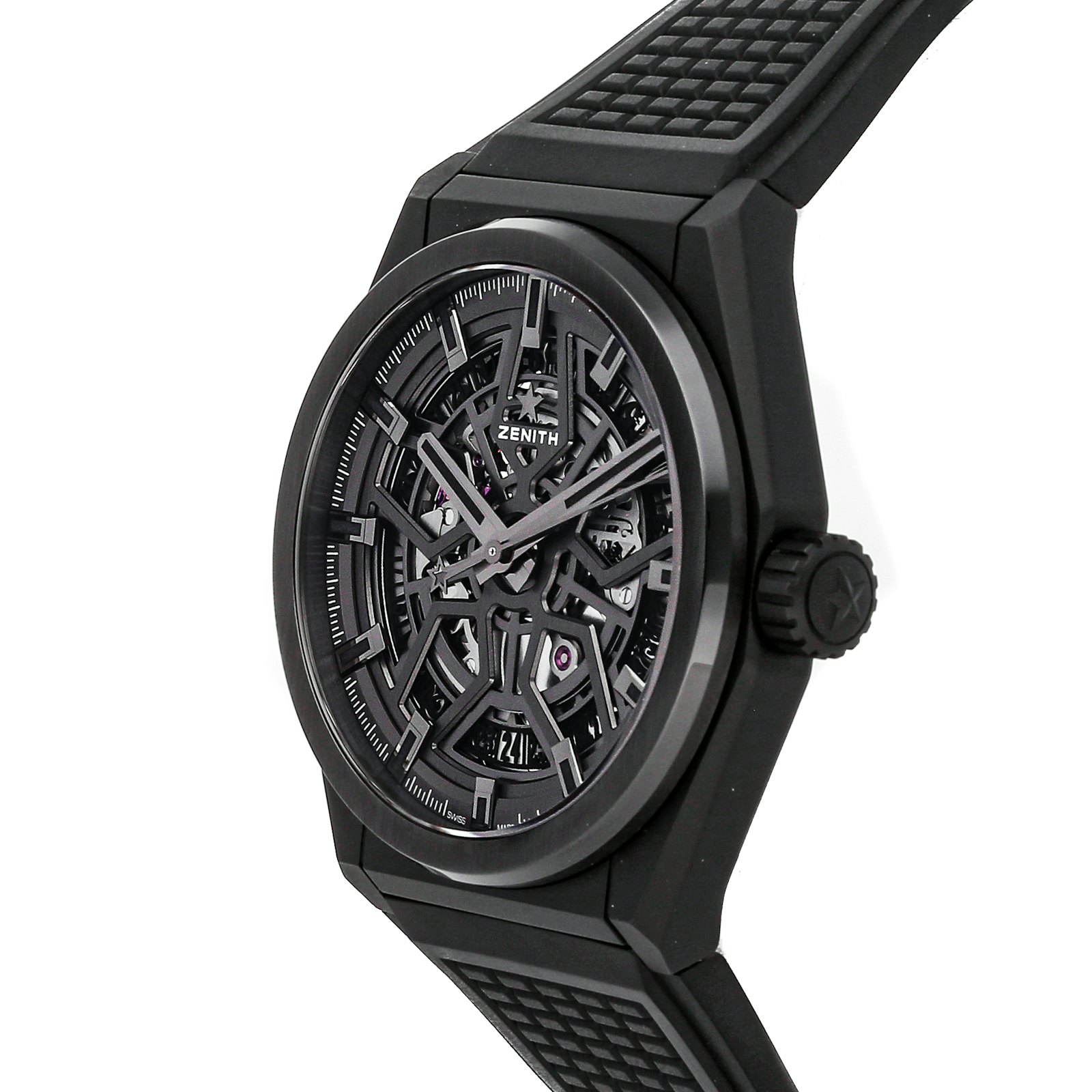 zenith defy classic leather strap