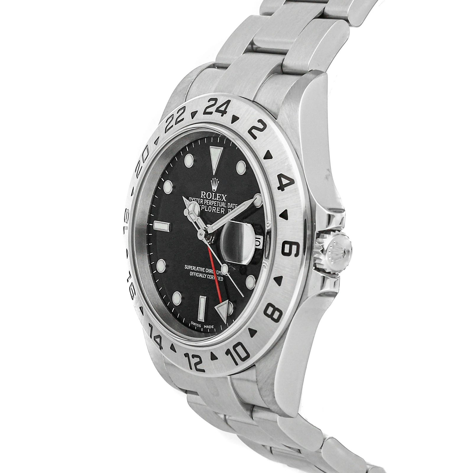 Rolex Explorer II Auto 40mm Steel Mens Oyster Bracelet Watch Date GMT