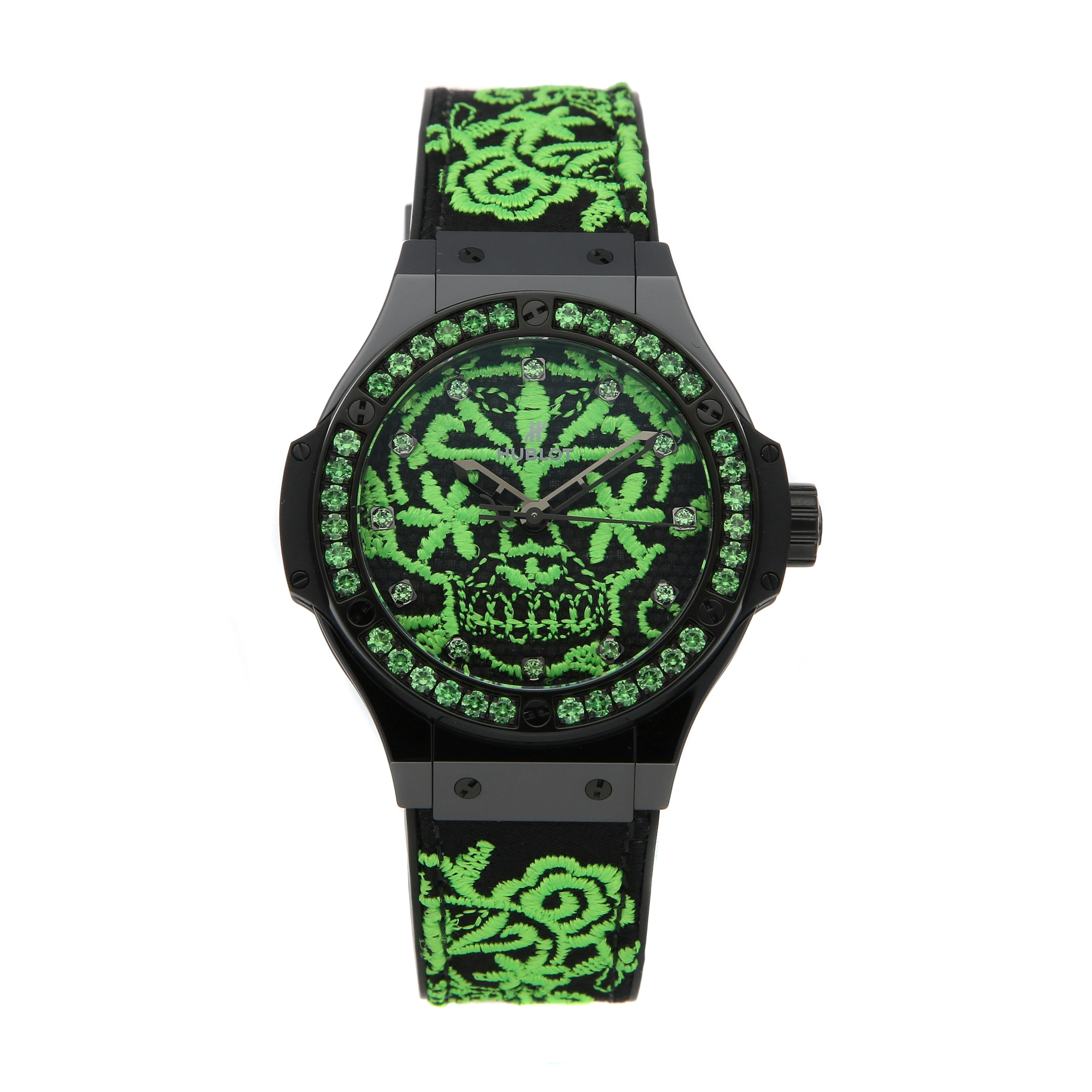 Hublot big bang hotsell 41mm broderie sugar skull