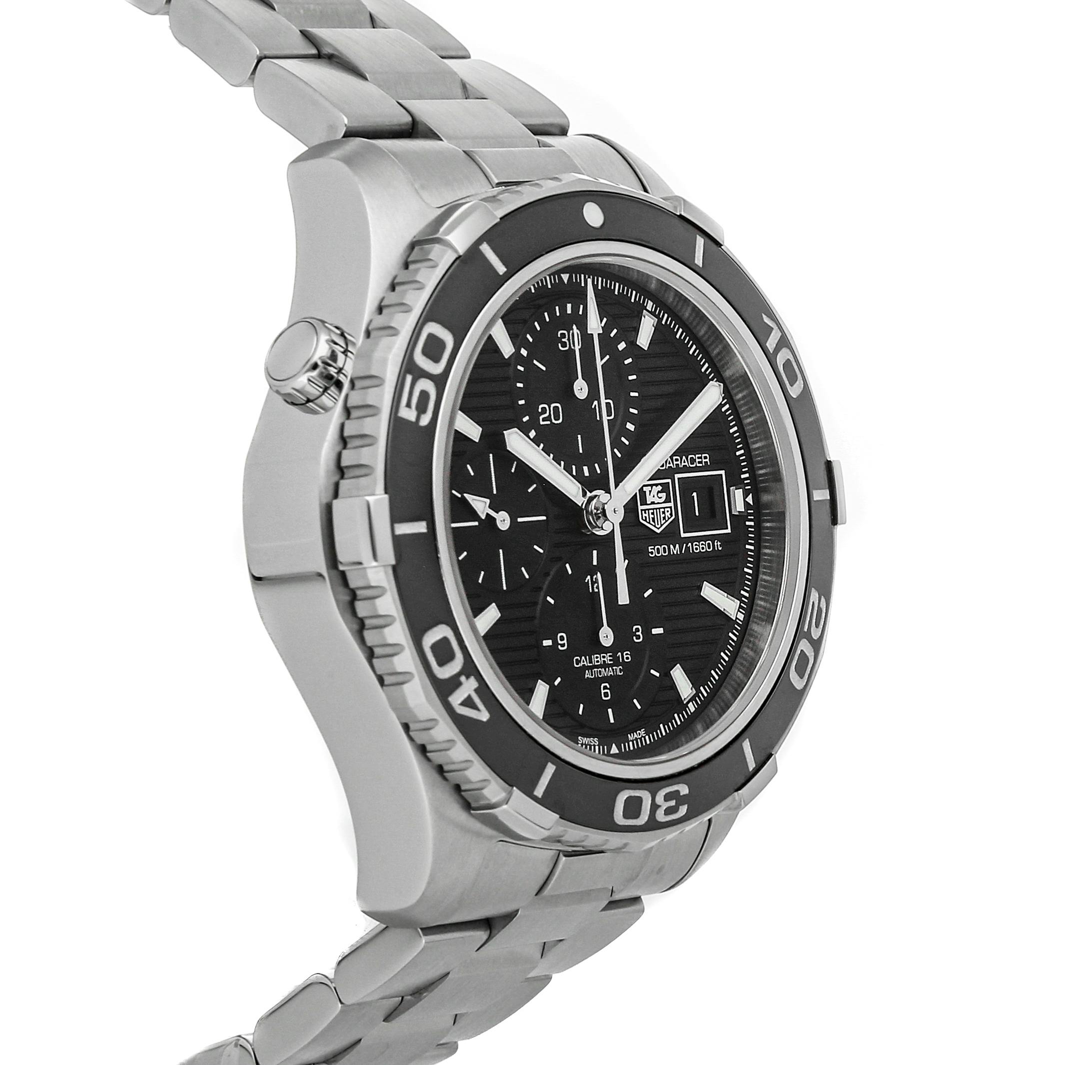 Pre Owned Tag Heuer Aquaracer 500m Chronograph CAK2110.BA0833