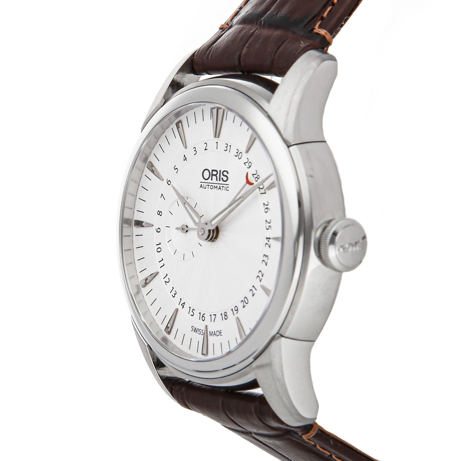 oris small second pointer date