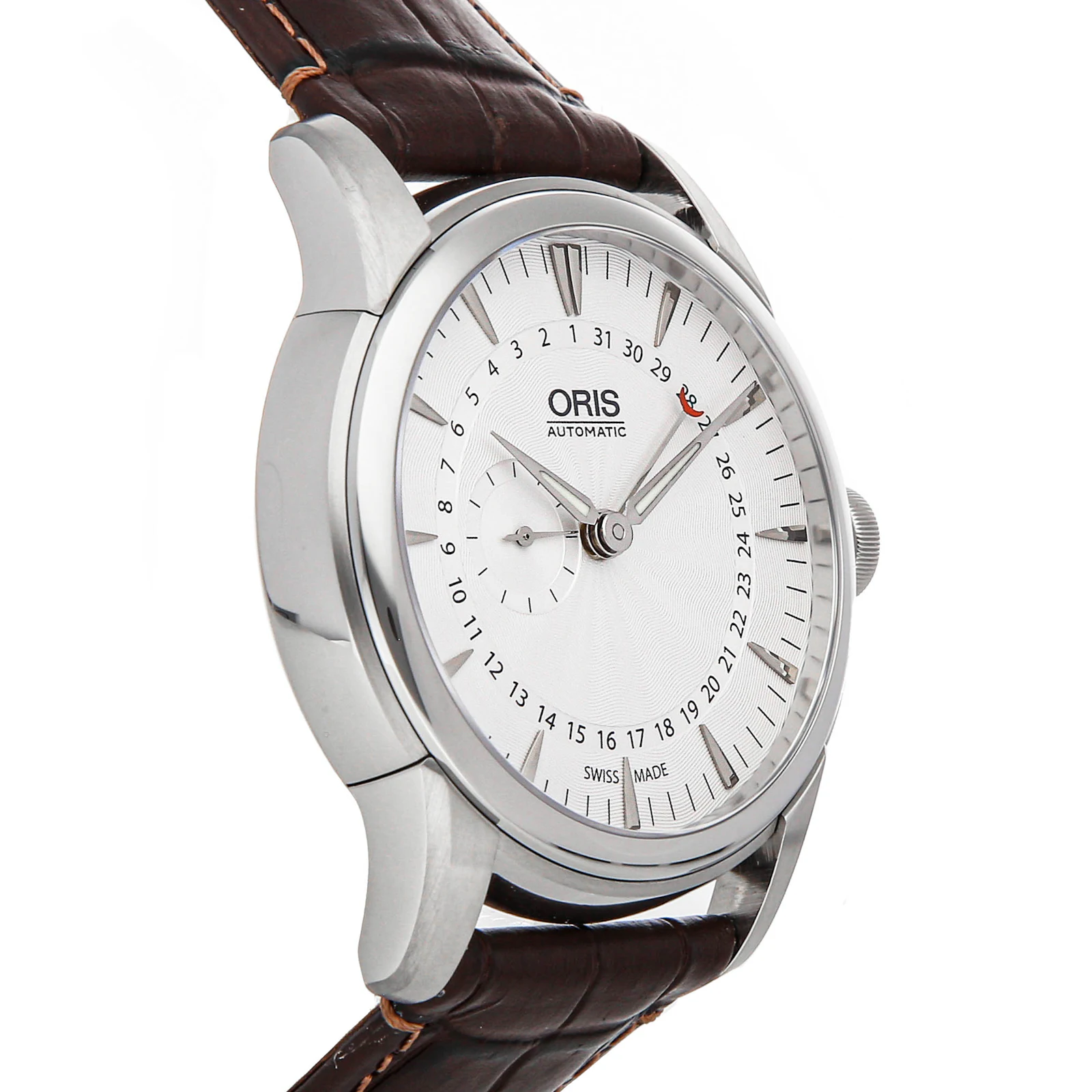 oris small second pointer date