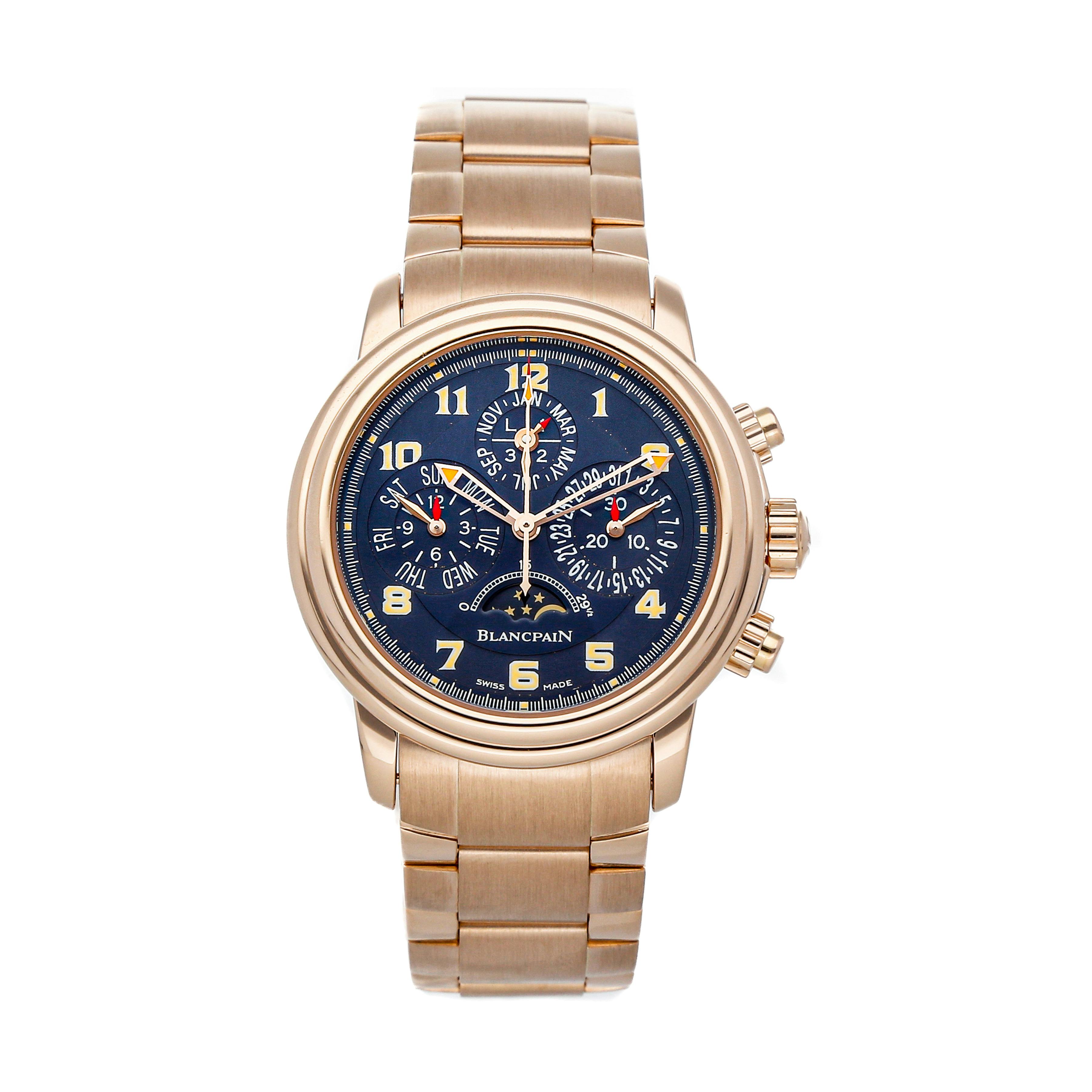 Pre Owned Blancpain Leman Perpetual Calendar Chronograph 2585F