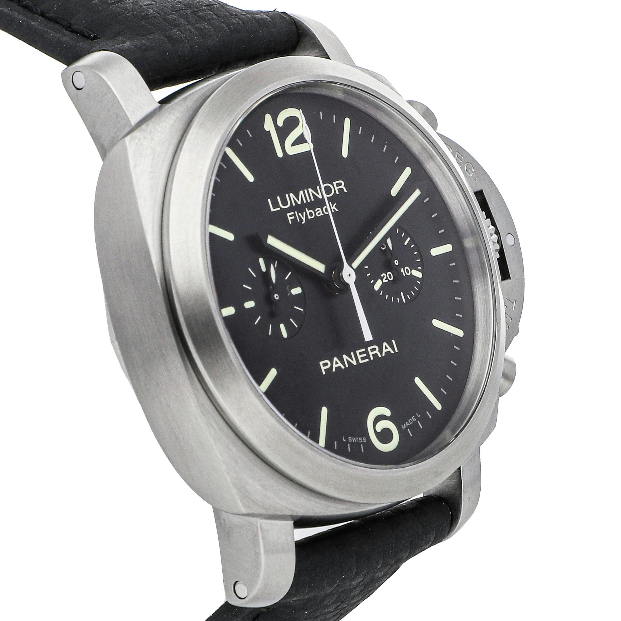 Pre Owned Panerai Luminor 1950 Flyback Chronograph PAM 361 WatchBox