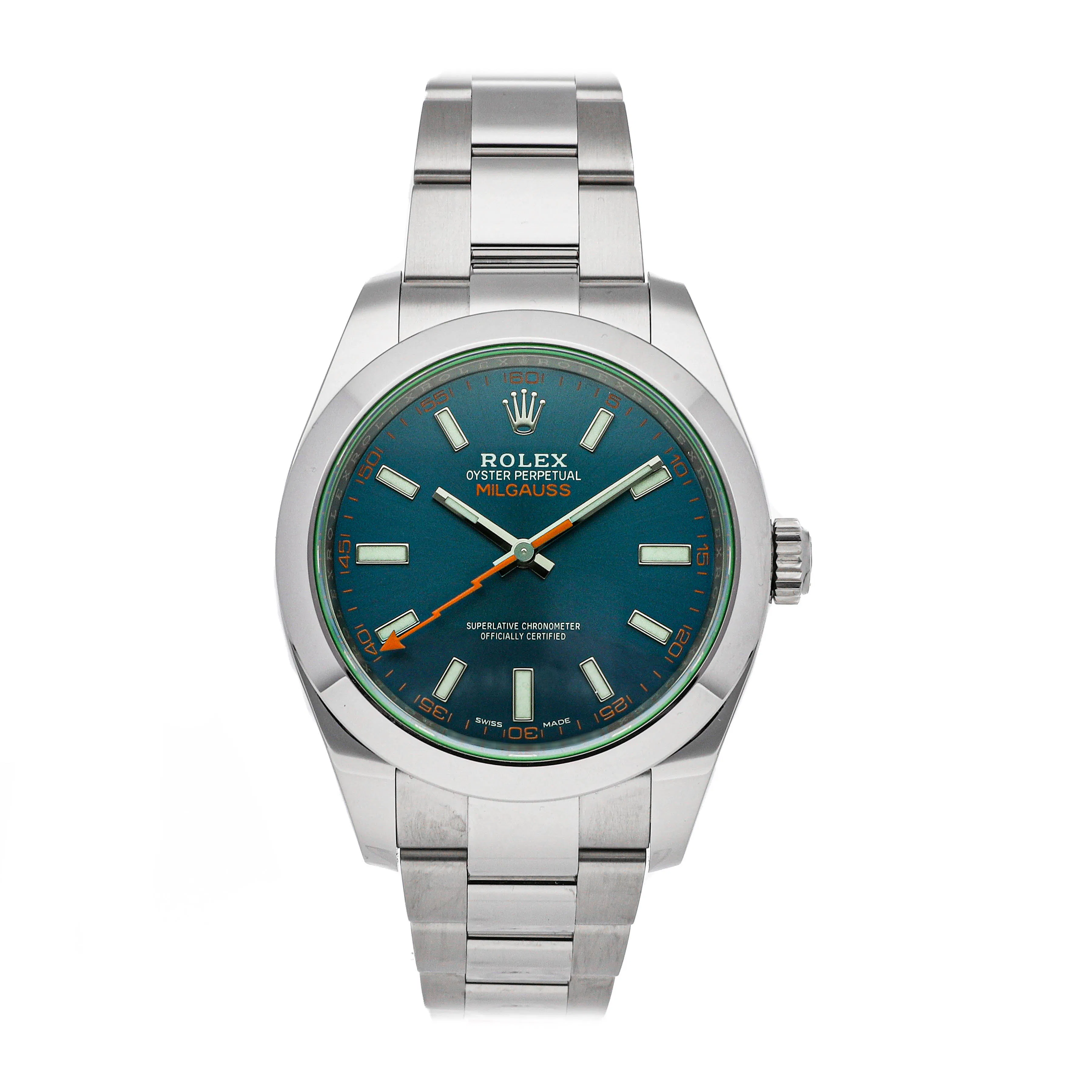Pre-Owned Rolex Milgauss "Z-Blue" 116400GV-0002