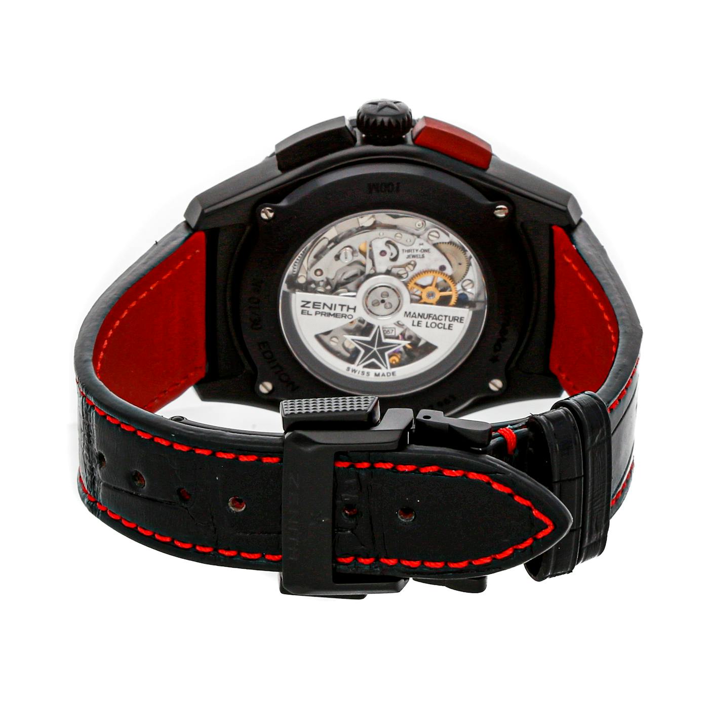 PreOwned Zenith El Primero Stratos Red Striking Govberg Limited