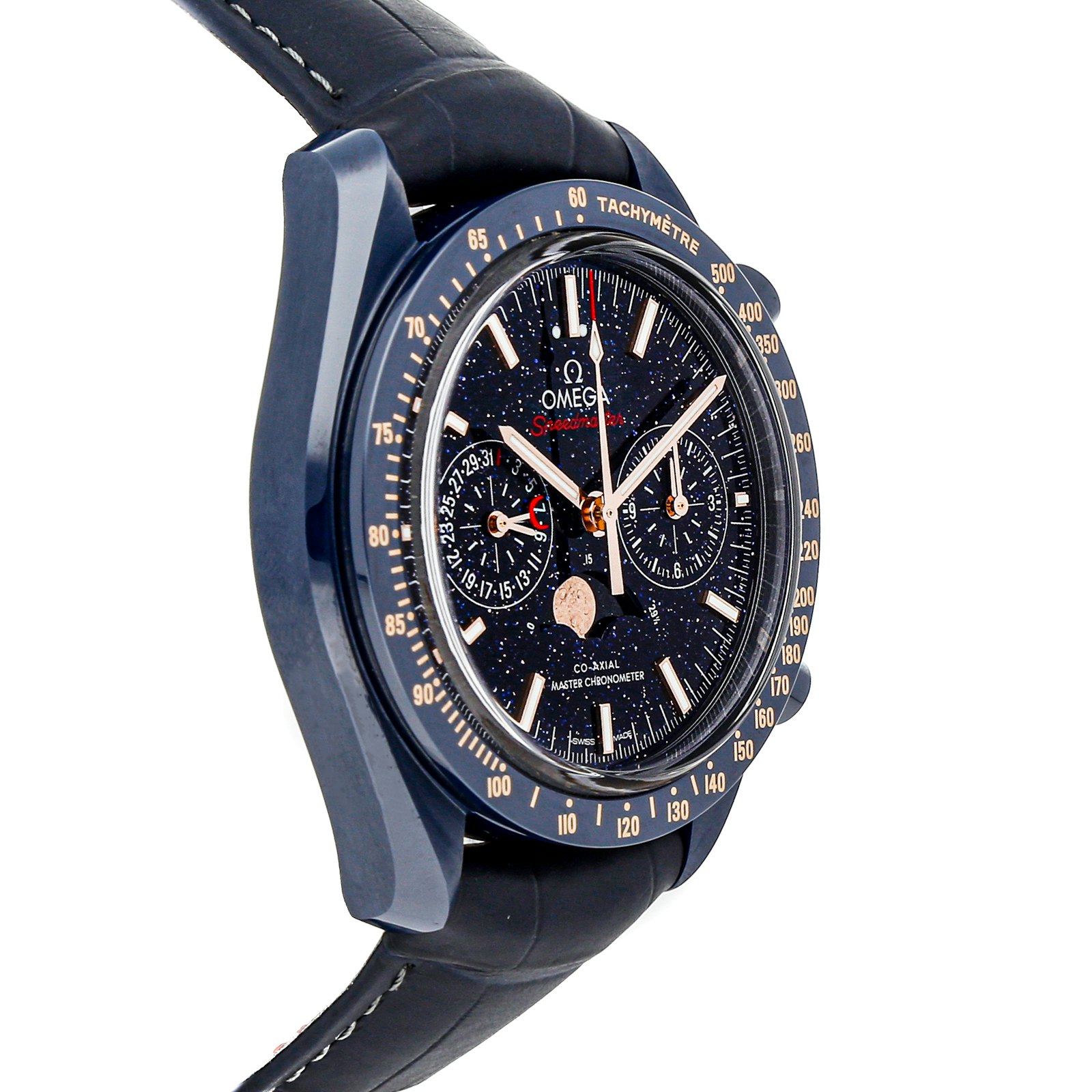 omega speedmaster moonwatch blue dial