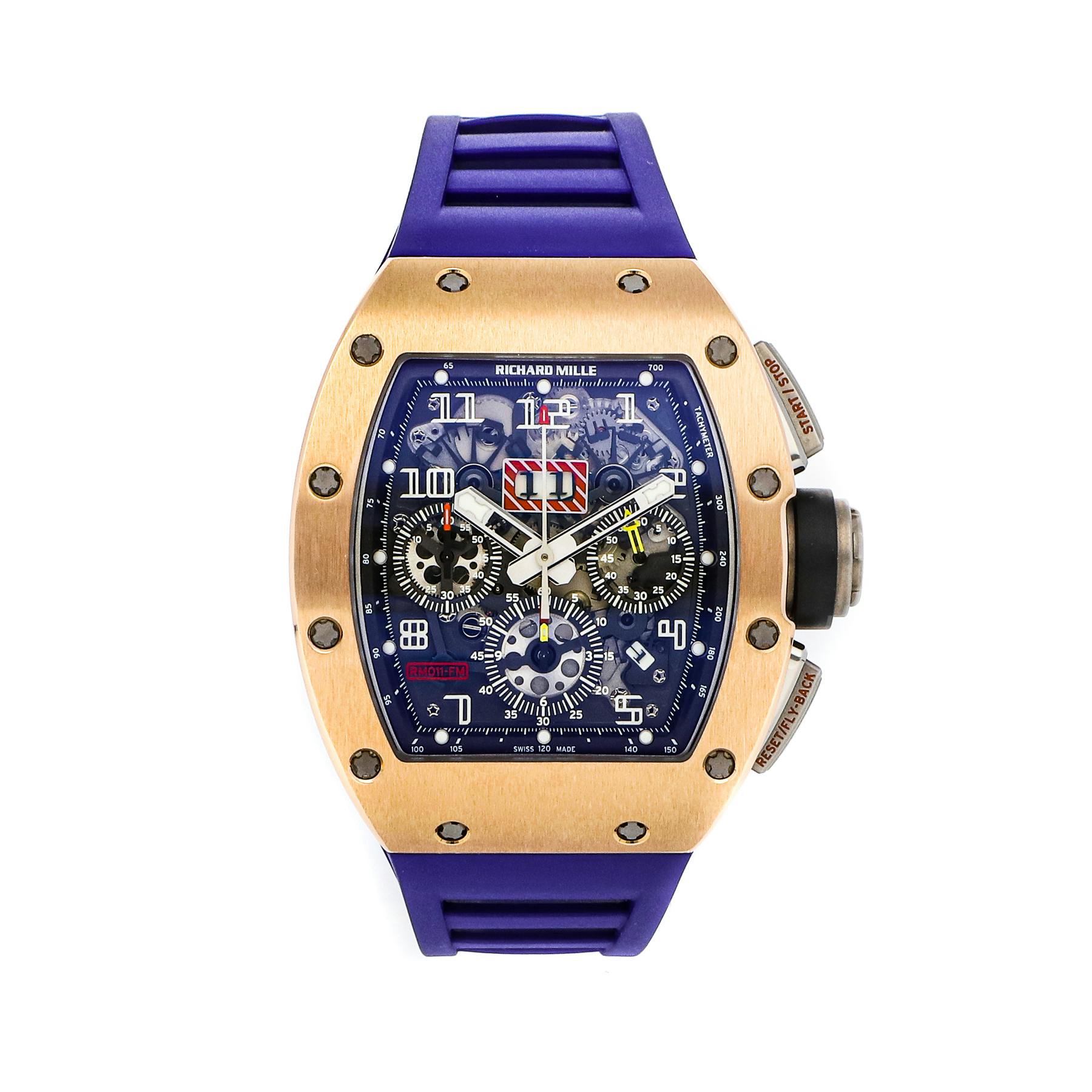 Richard mille 011 hot sale rose gold