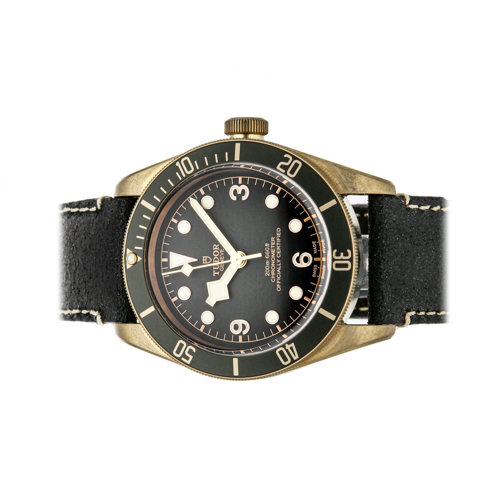 Tudor Black Bay Bronze Automatic 43mm bronze Mens Strap Watch 79250BA