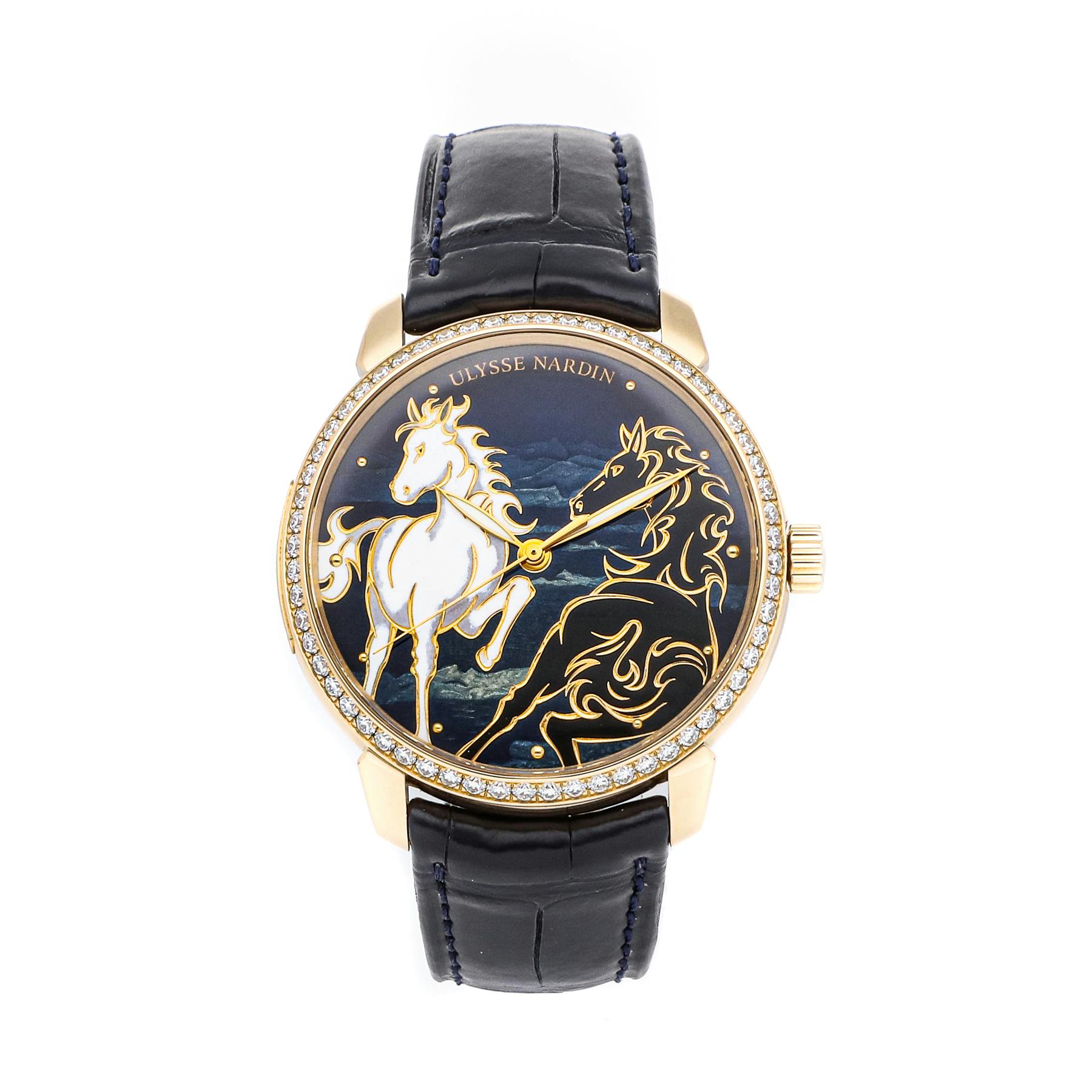 Pre Owned Ulysse Nardin Classico Horse 8156 111B 2 CHEV WatchBox