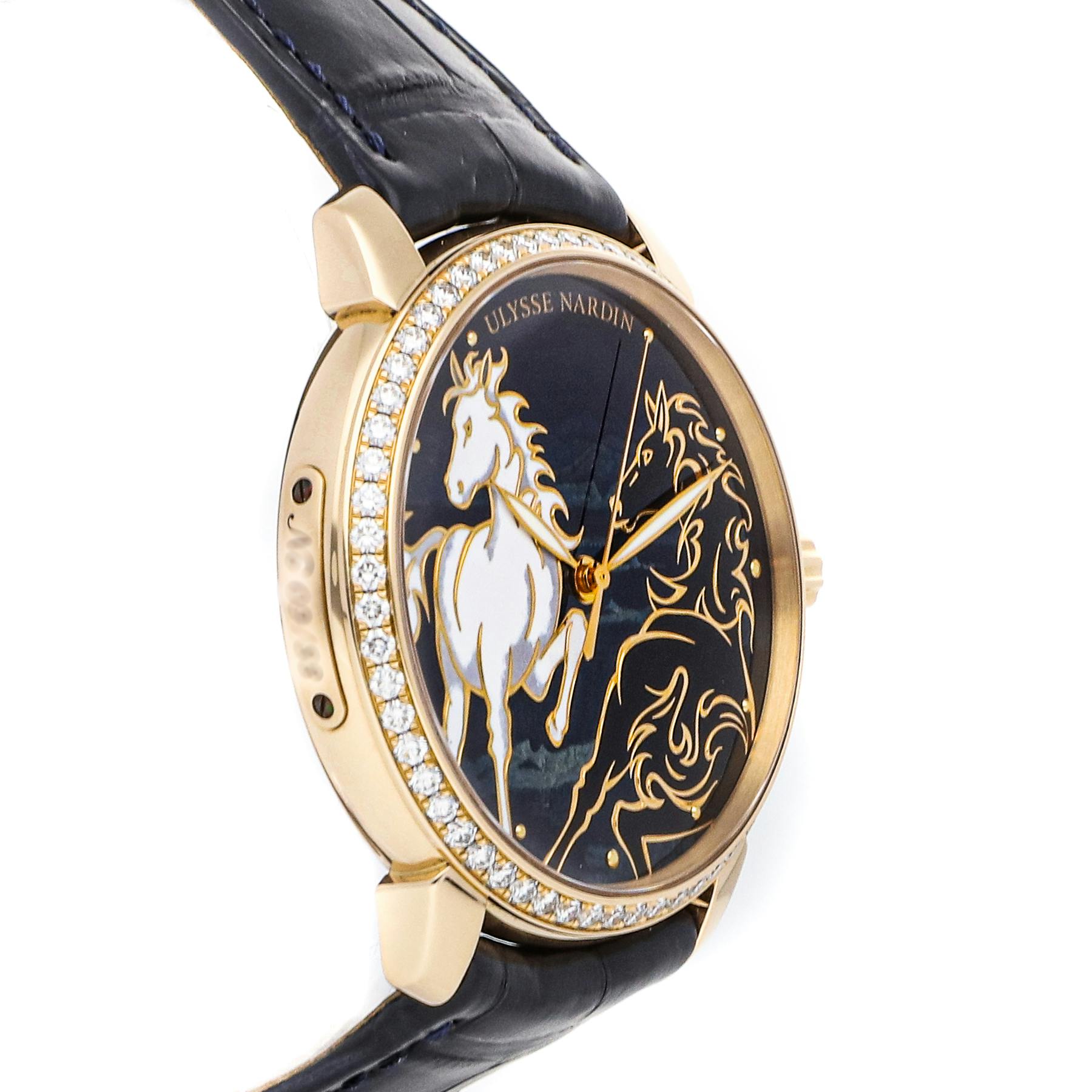 Pre Owned Ulysse Nardin Classico Horse 8156 111B 2 CHEV WatchBox