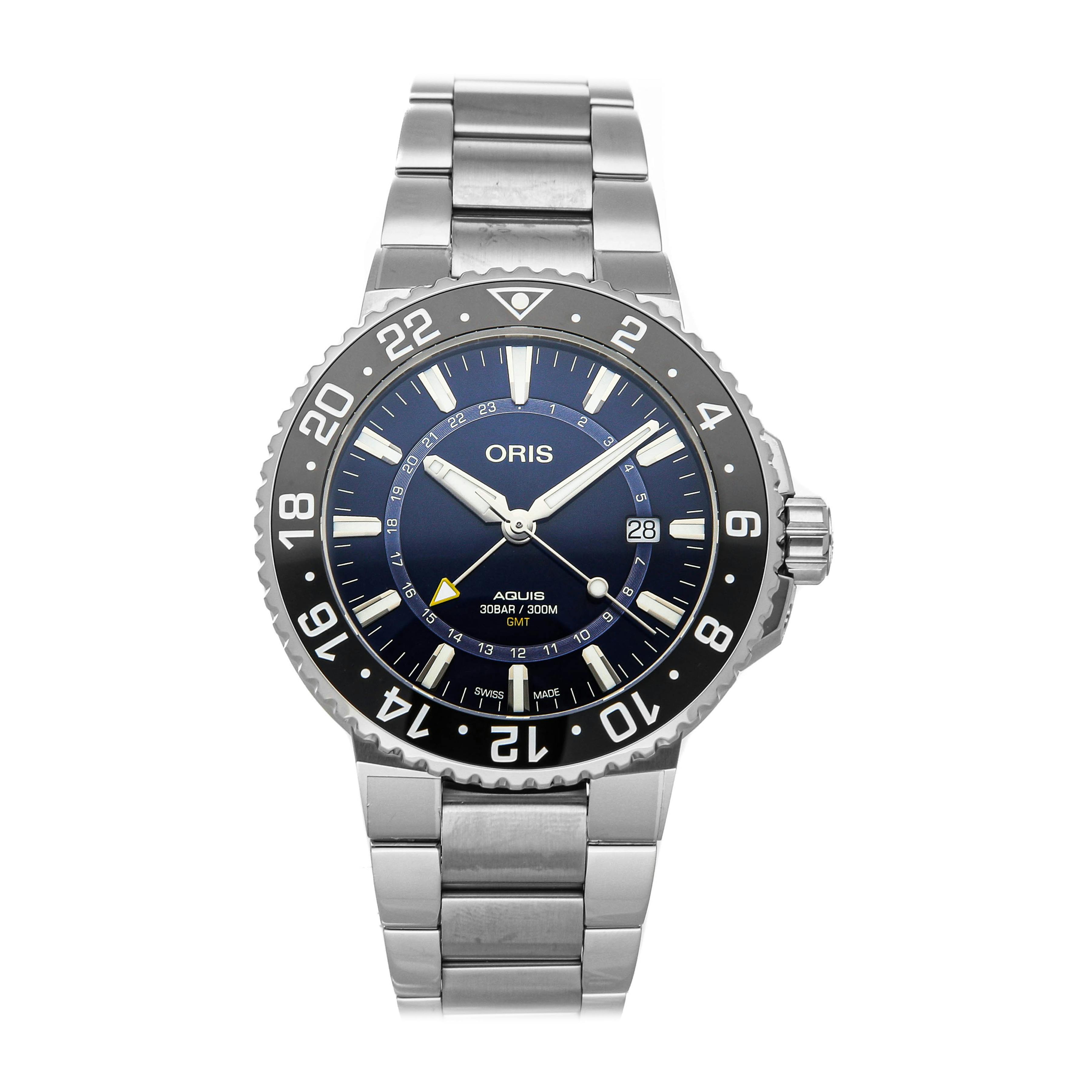 Oris Aquis GMT Date 01 798 7754 4135 07 8 24 05PEB Govberg Jewelers