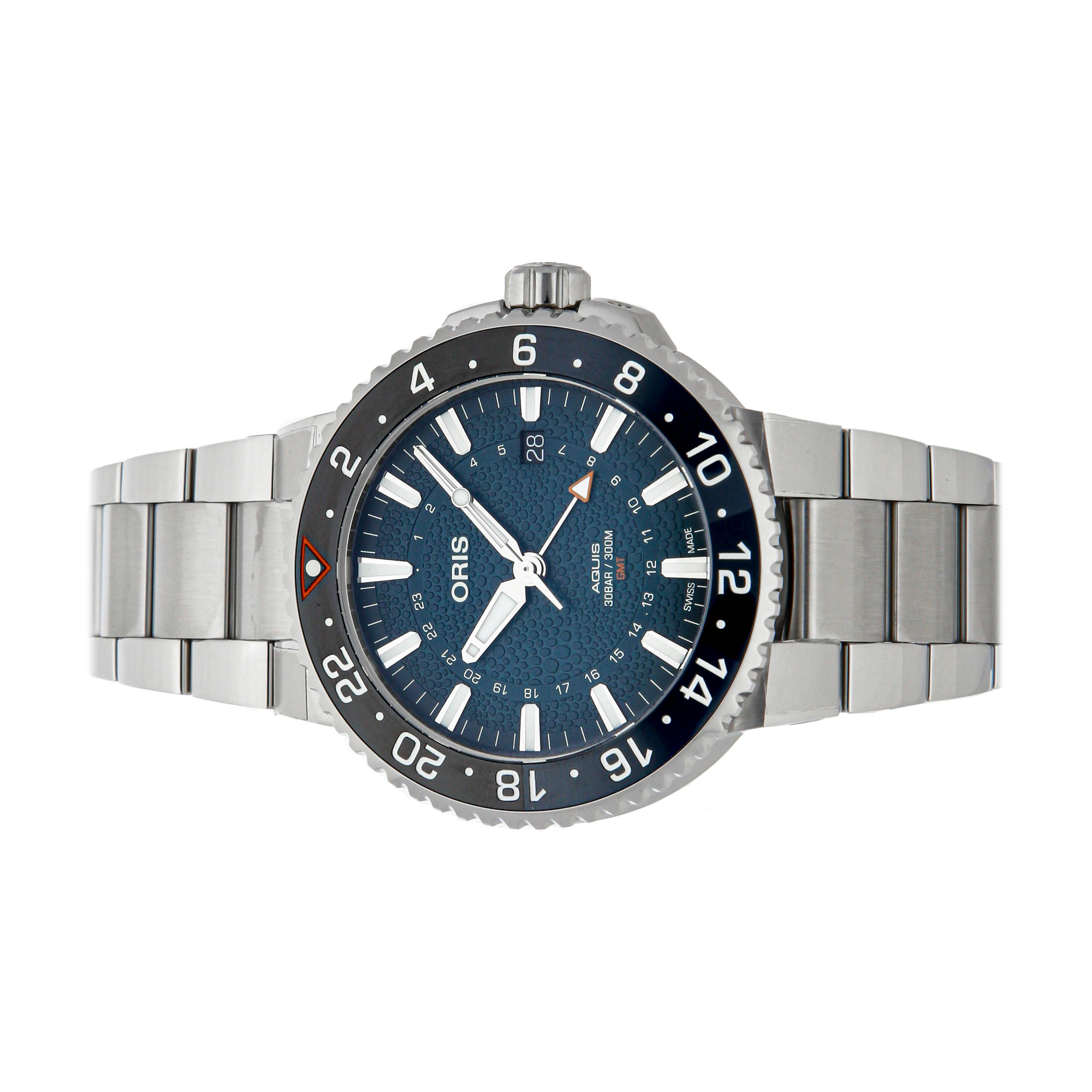 Pre Owned Oris Aquis GMT Whale Shark Limited Edition 01 798 7754