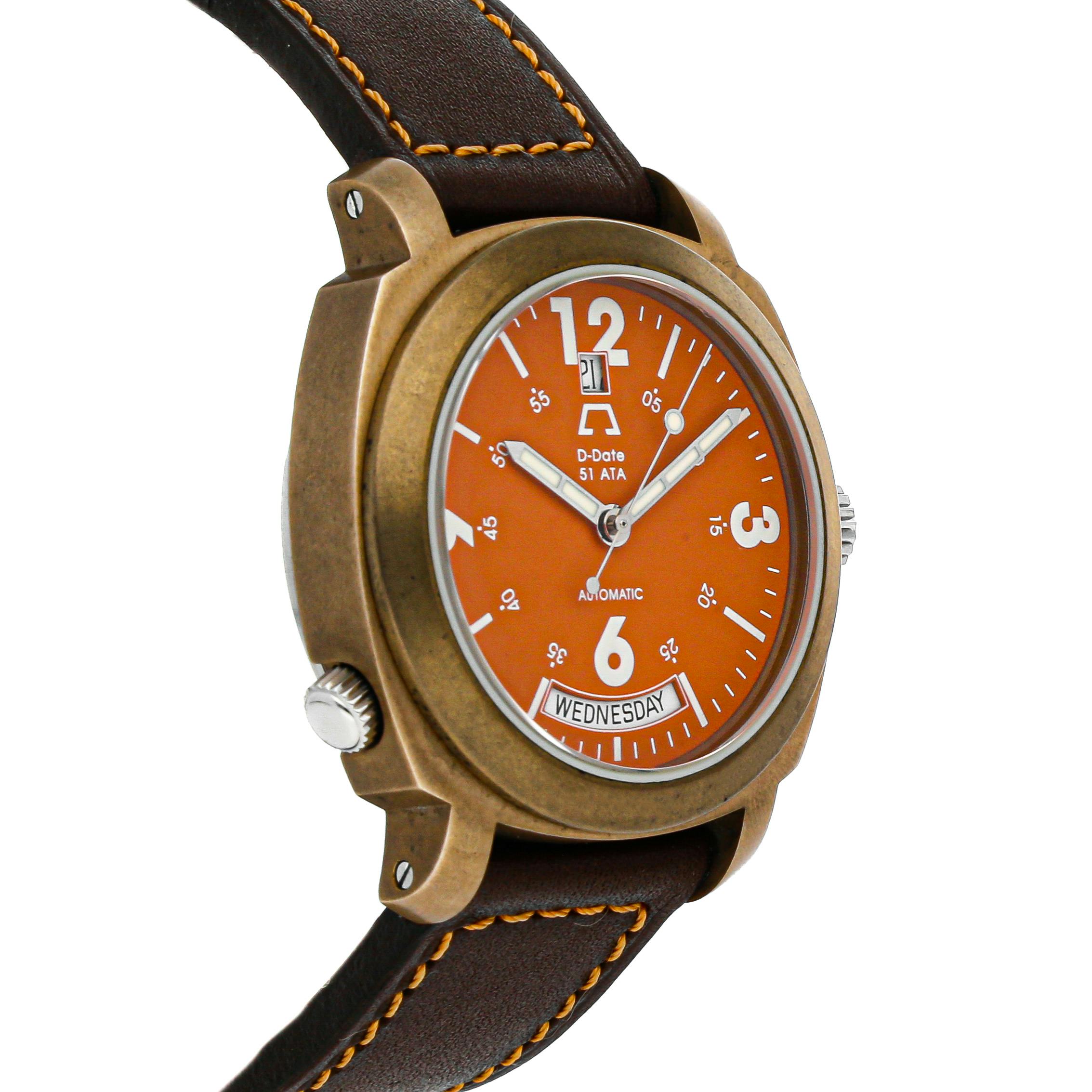 Pre Owned Anonimo Millemetri D Date 2006 ORANGE WatchBox