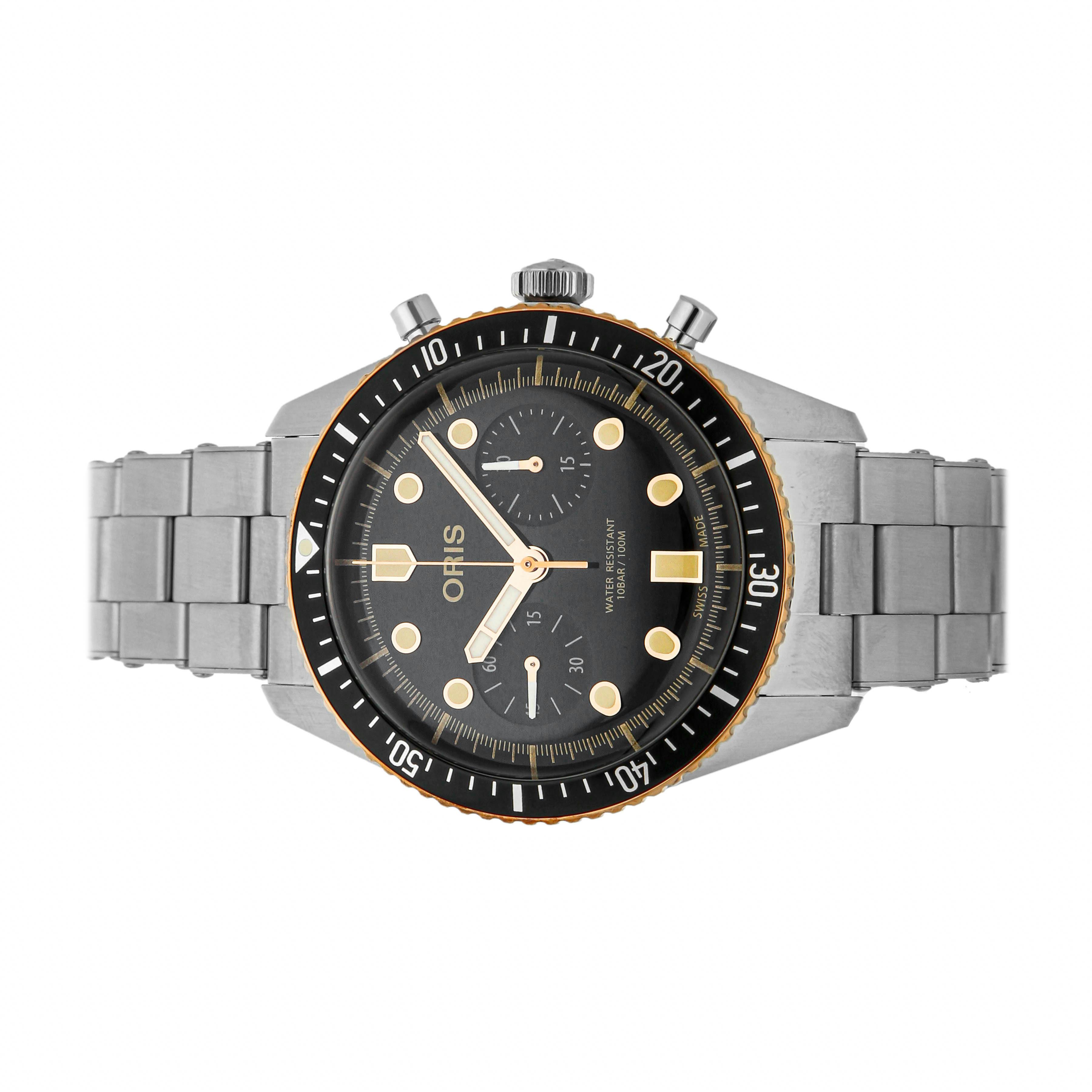 Pre Owned Oris Divers Sixty Five Chronograph 01 771 7744 4354 07 8