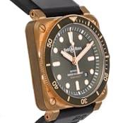 Pre-Owned Bell & Ross BR-03 Diver Green Limited Edition BR0392-D-G-BR/SCA