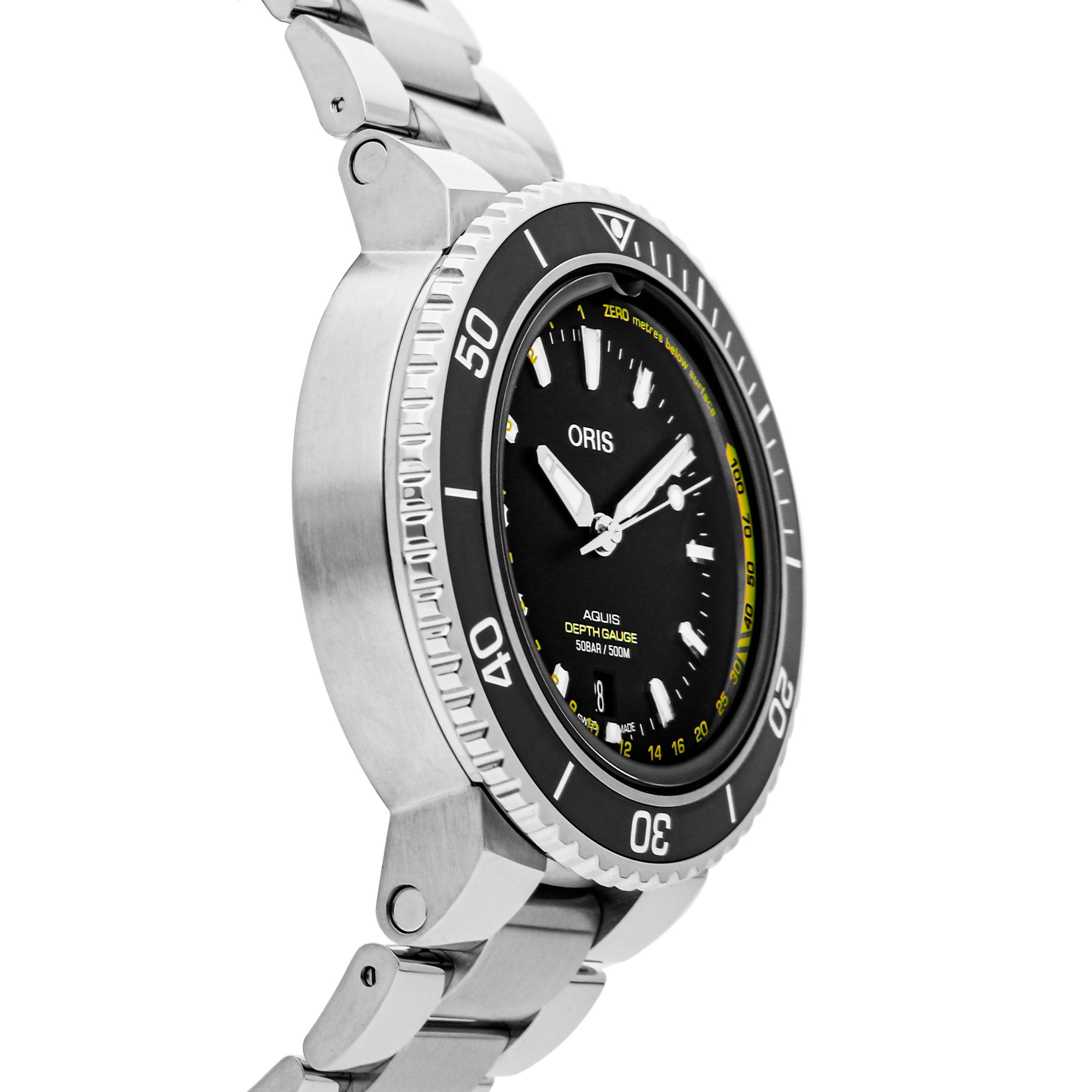 Pre Owned Oris Aquis Depth Gauge 01 733 7755 4154 Set MB