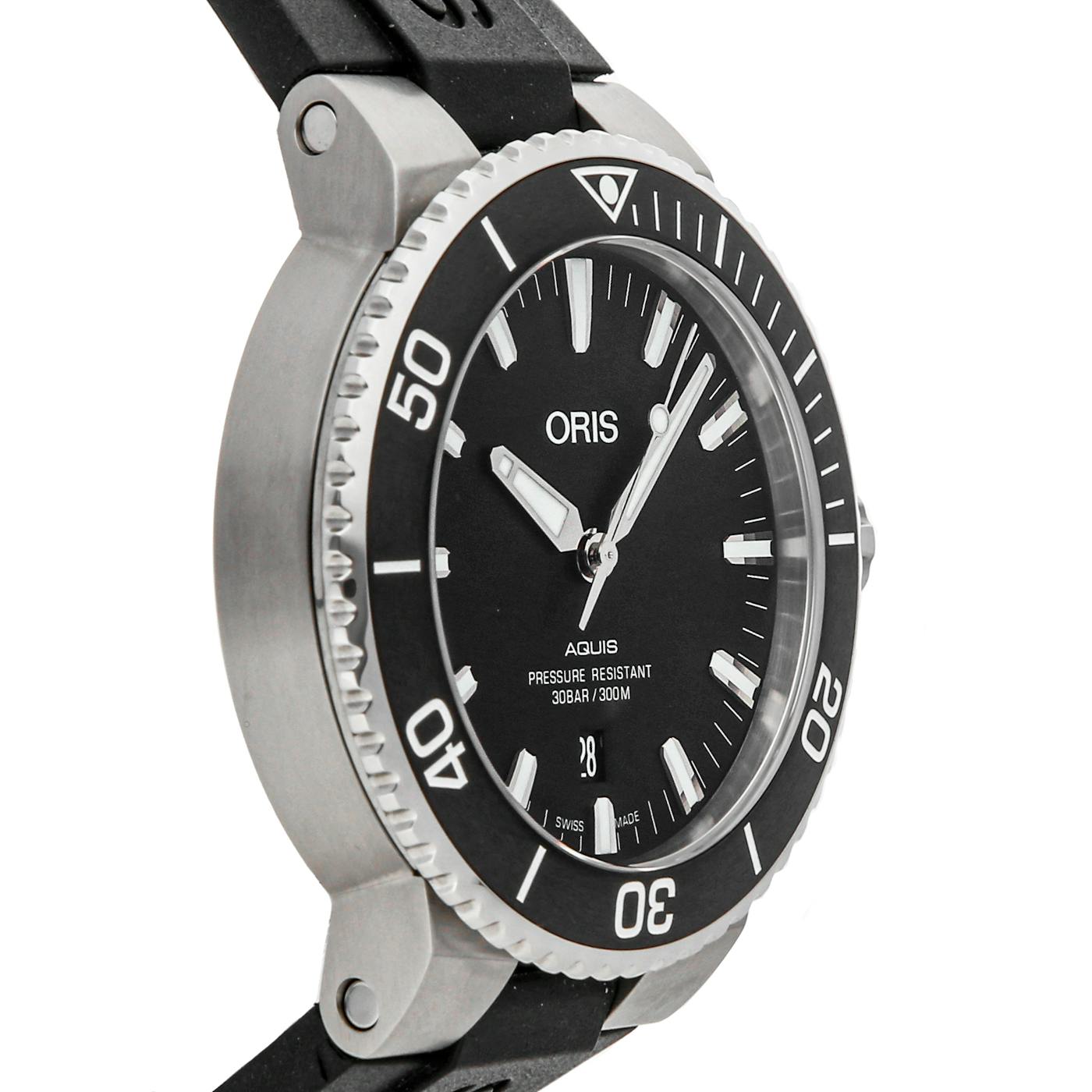 PreOwned Oris Aquis Date 01 733 7730 412407 4 24 64EB WatchBox PreOwned Oris Aquis Date 01 733 7730 412407 4 24 64EB WatchBox