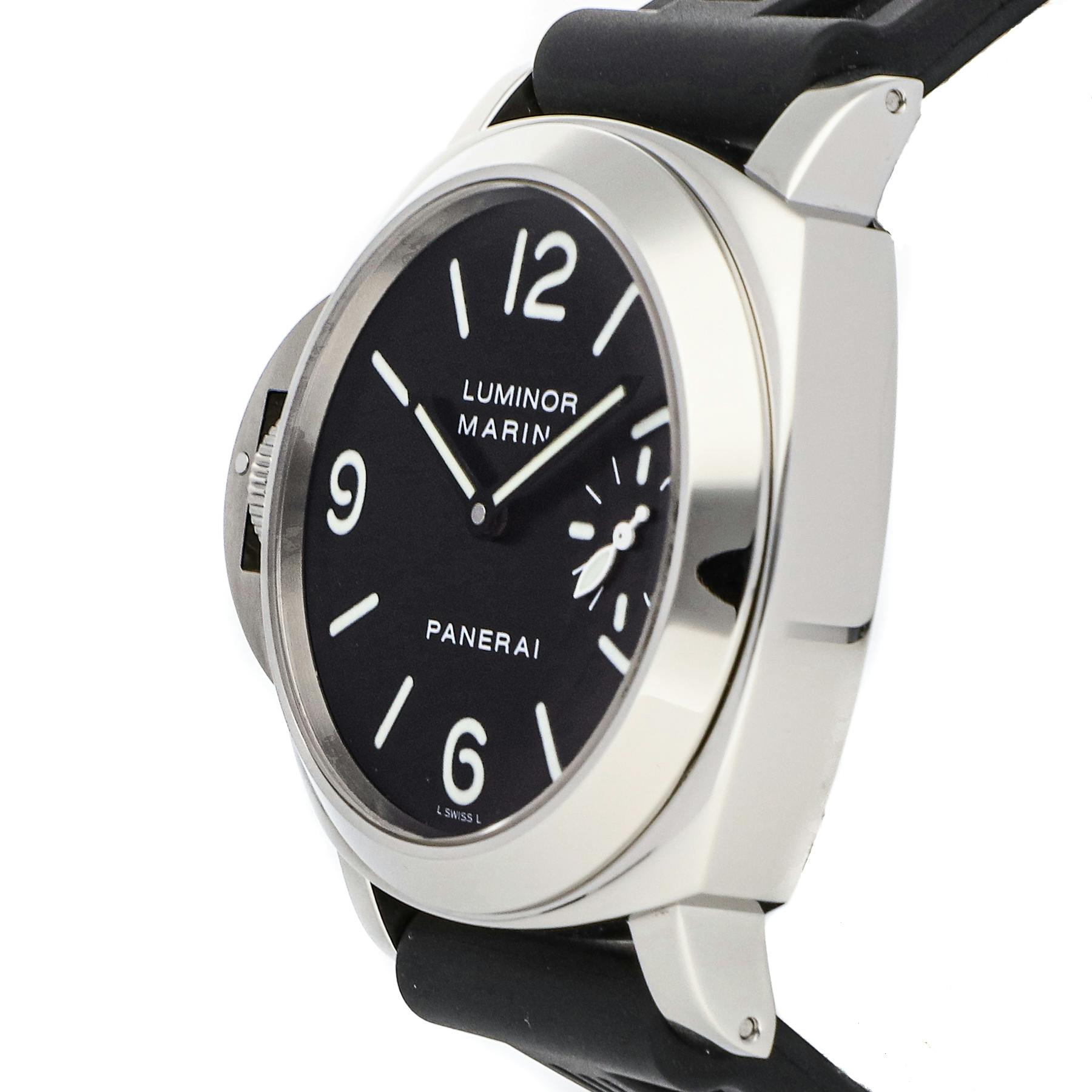 Pre Owned Panerai Luminor Marina Destro Left Hand Crown PAM 115