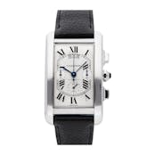 Pre-Owned Cartier Tank Americaine XL Chronograph W2609456
