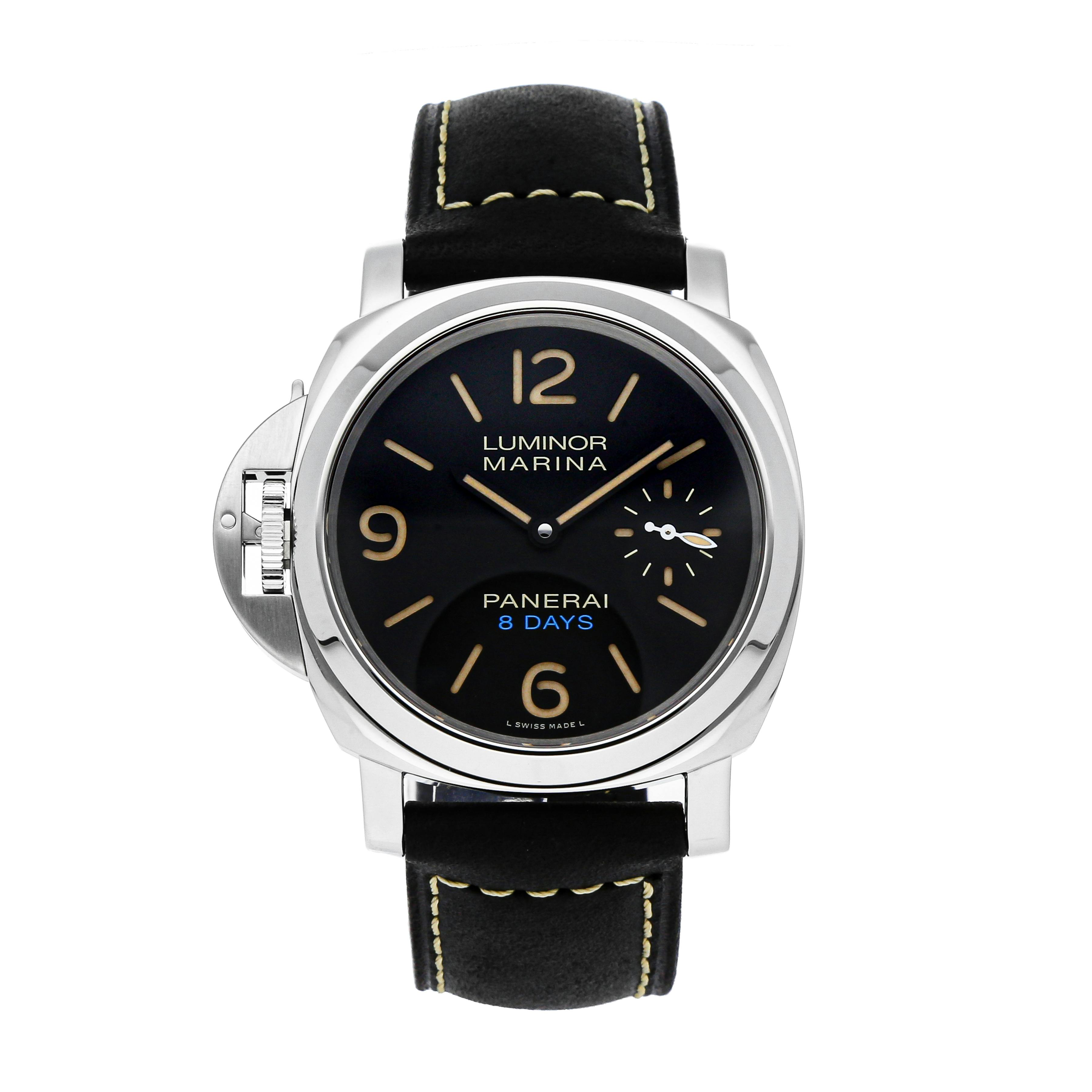 Pre Owned Panerai Luminor Marina Left Handed 8 Days PAM 796 WatchBox