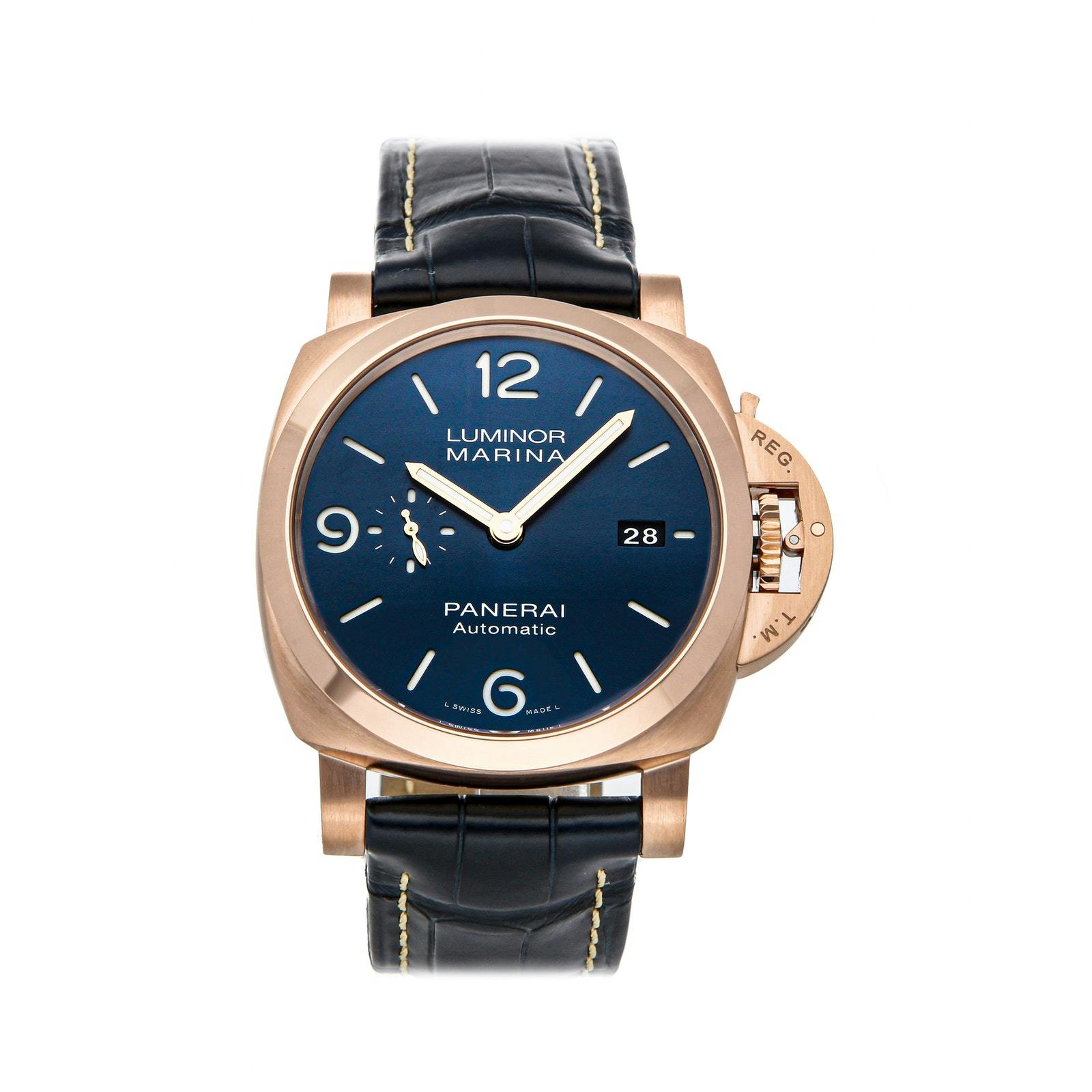 panerai gold watch