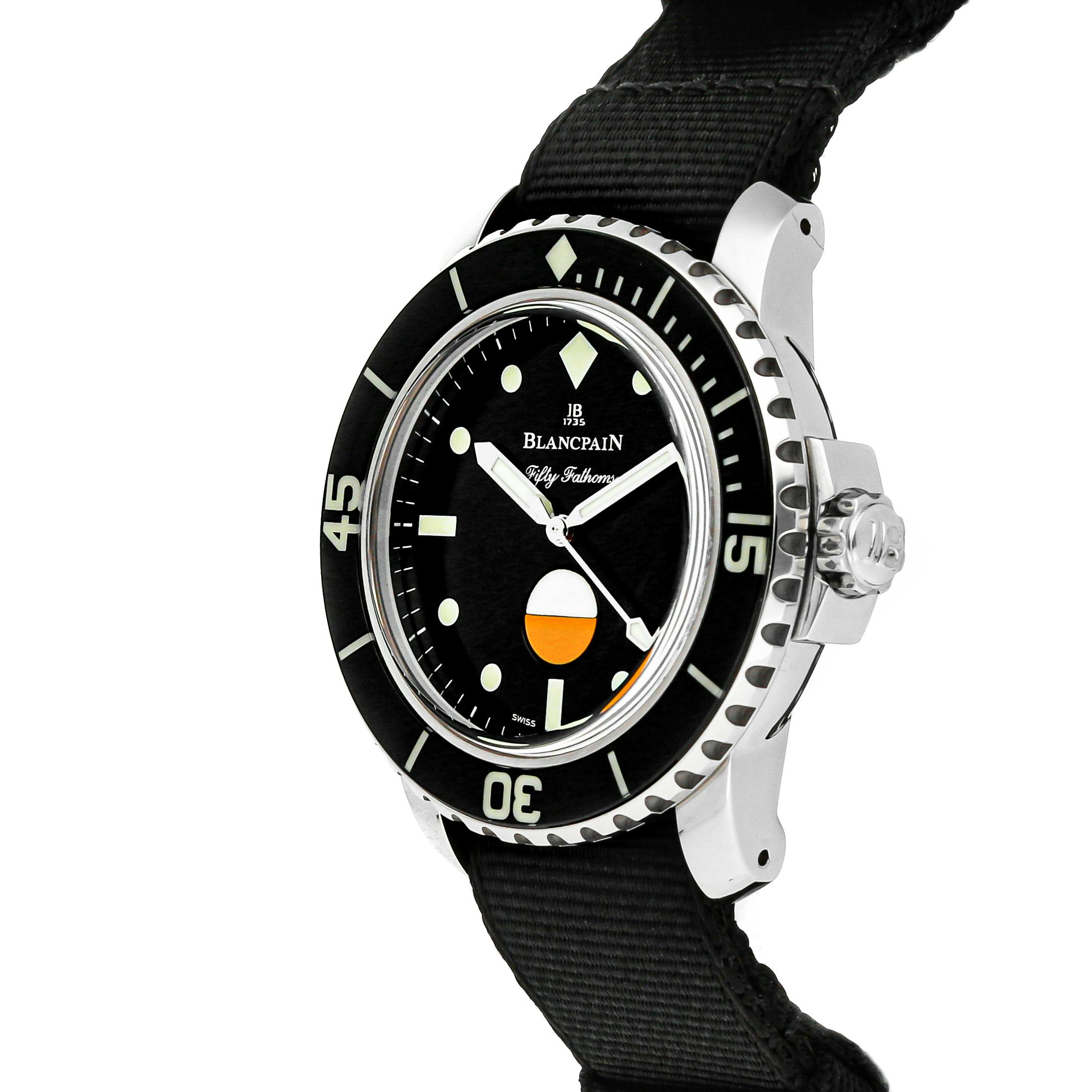 Pre Owned Blancpain Fifty Fathoms Automatique 5008 1130 NABA