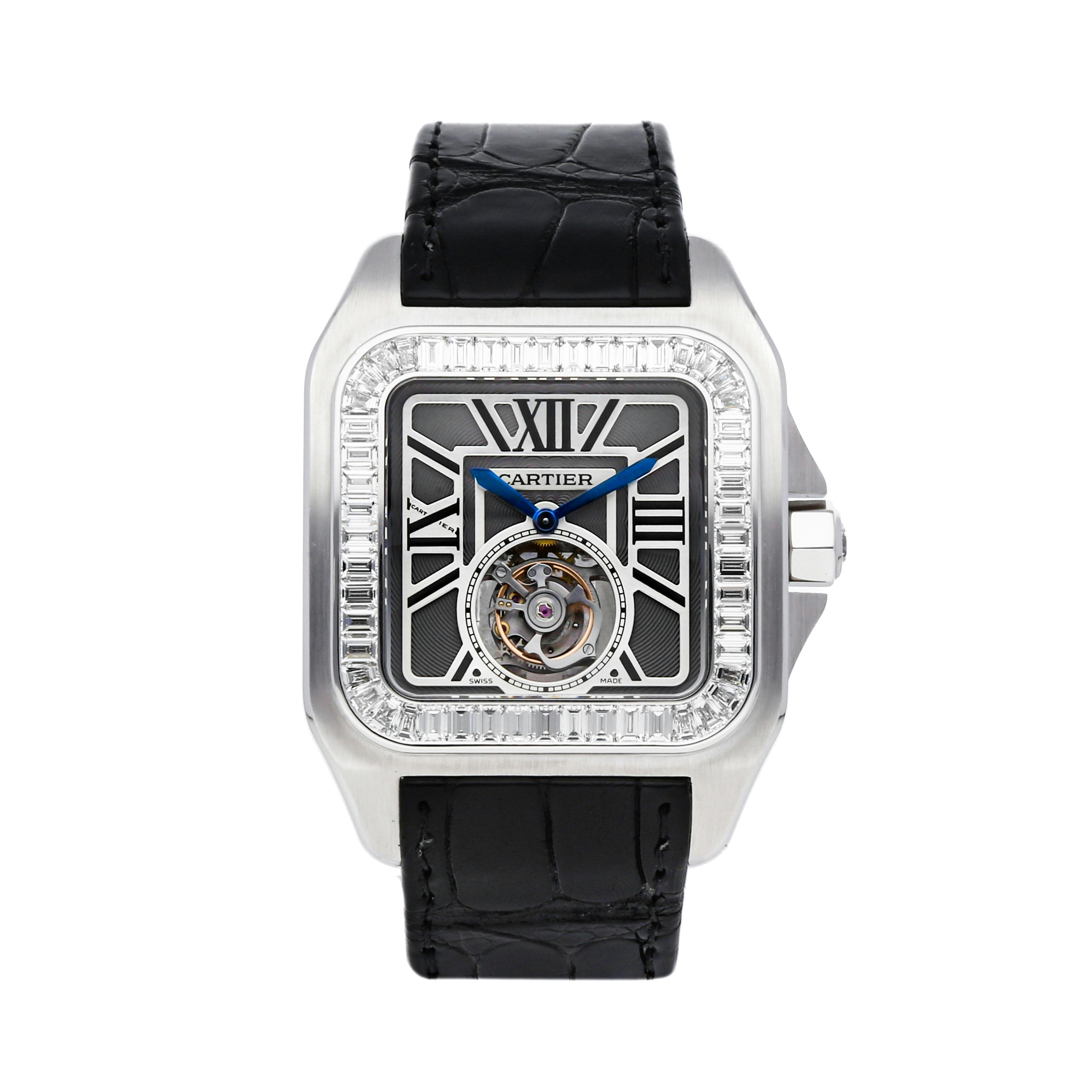 Pre Owned Cartier Santos 100 XL Tourbillon HPI00312 Govberg Jewelers