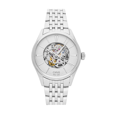 Vertical Pre-Owned Oris Artelier Skeleton 01 560 7724 4051-07 8 17 79