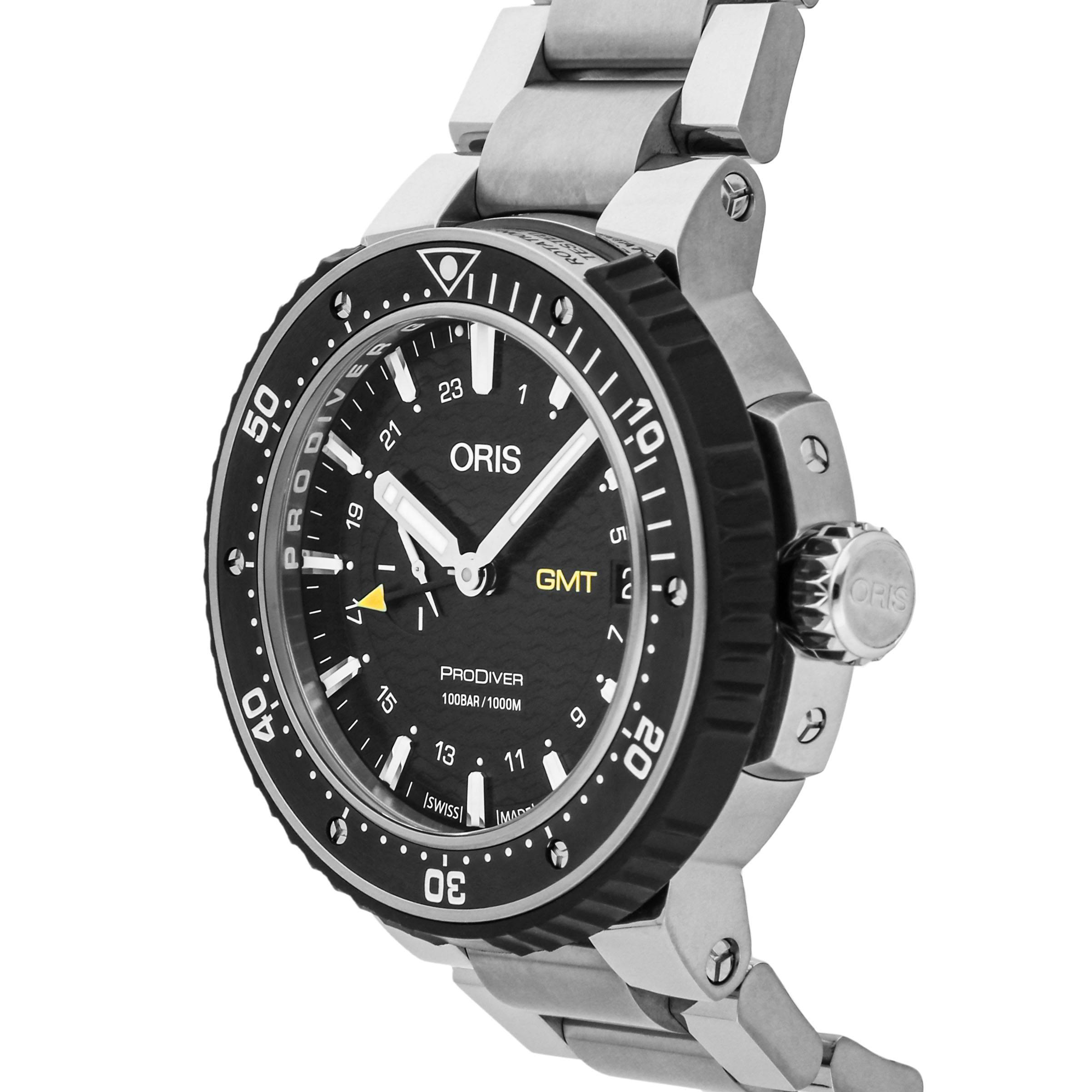 Pre Owned Oris ProDiver GMT 01 748 7748 7154 07 8 26 74PEB