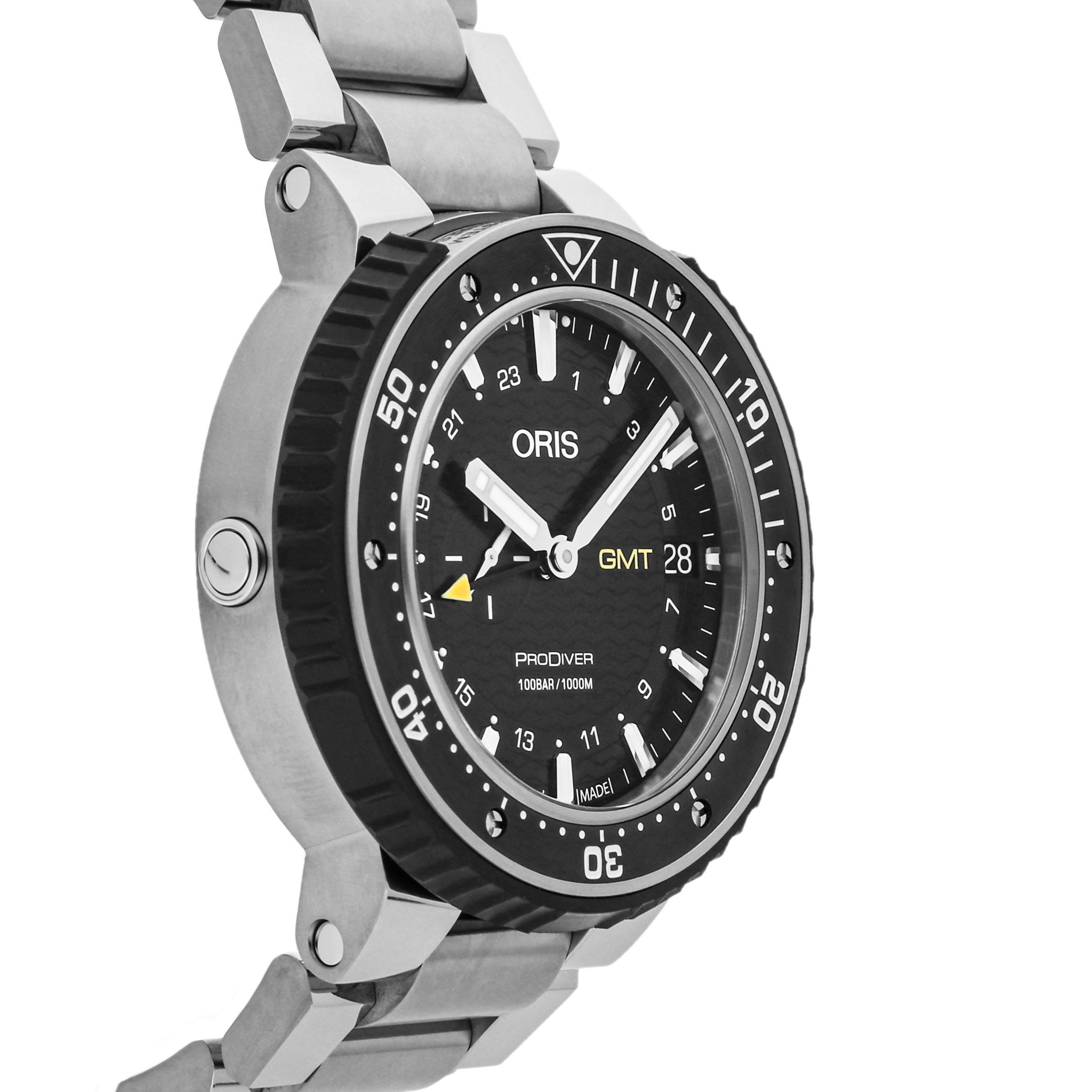 Pre Owned Oris ProDiver GMT 01 748 7748 7154 07 8 26 74PEB